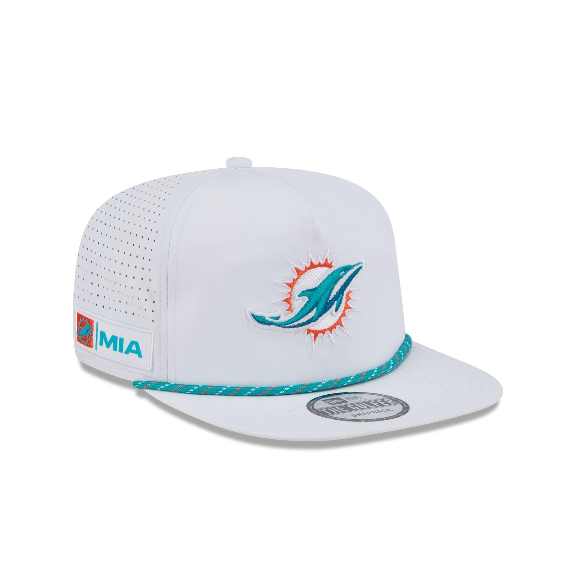 Miami Dolphins Optic White Performance Rope Golfer Hat Male Product Image