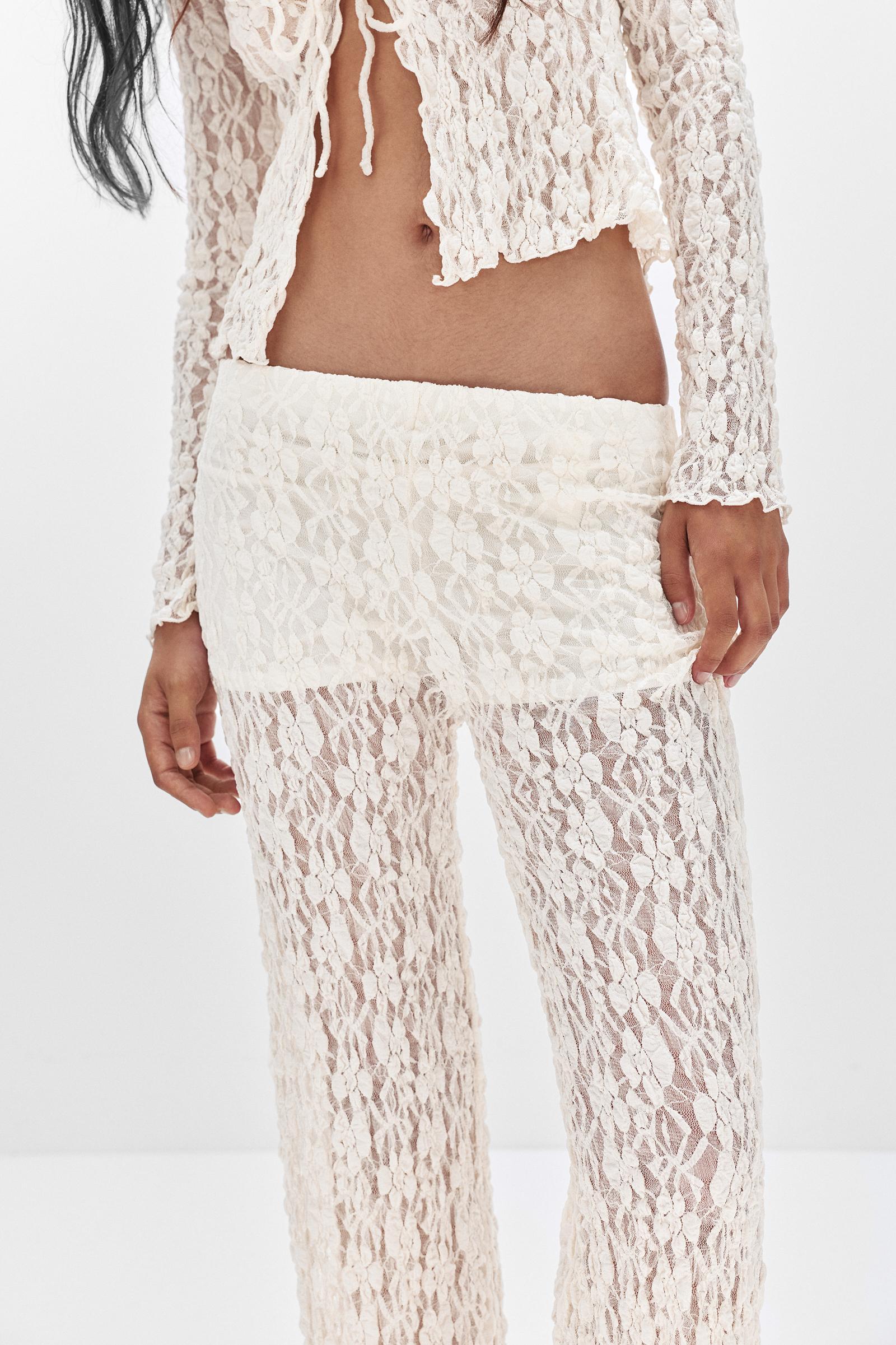 Lace bell bottom pants Product Image