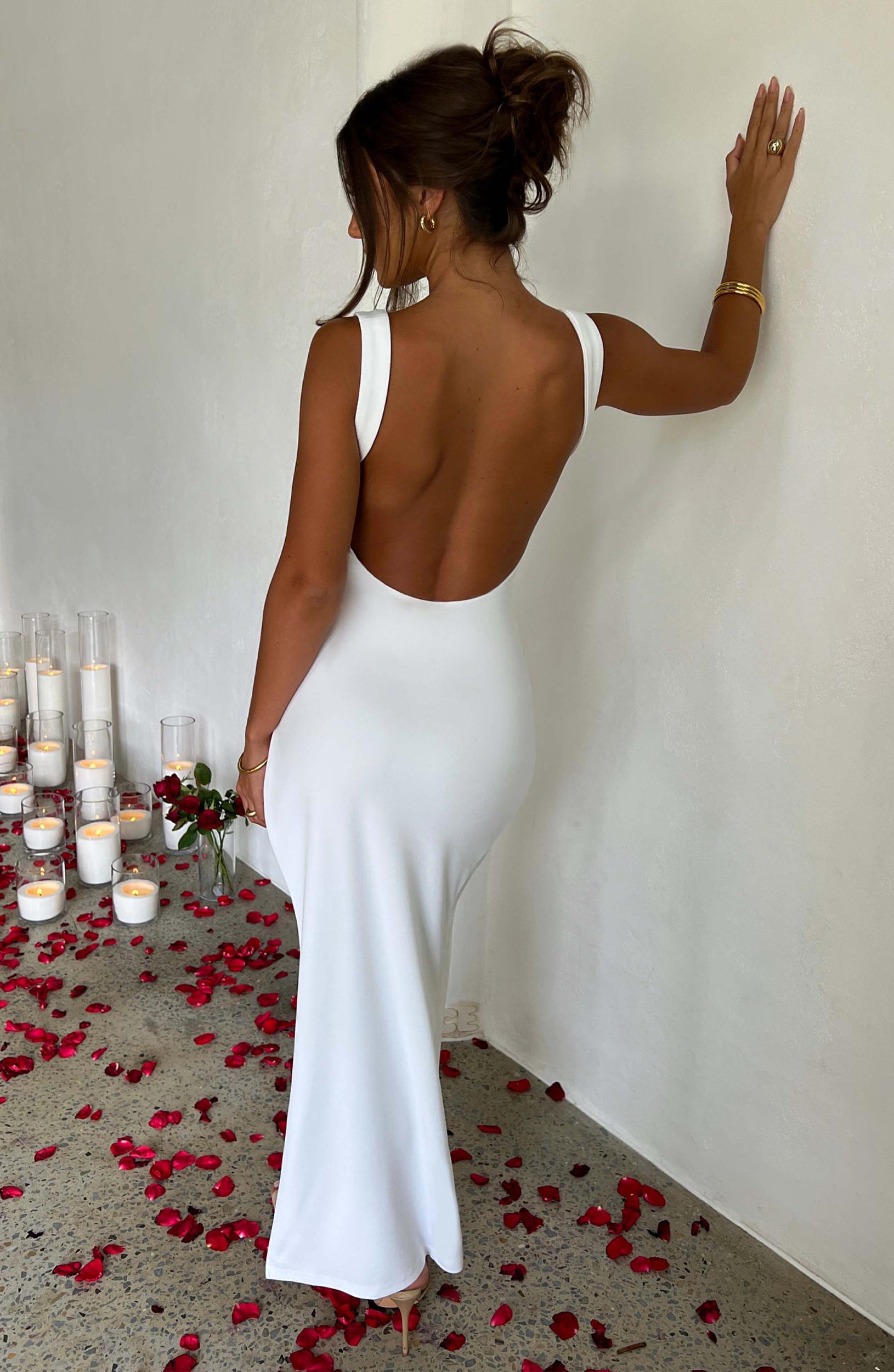 Cyanne Maxi Dress - White Product Image