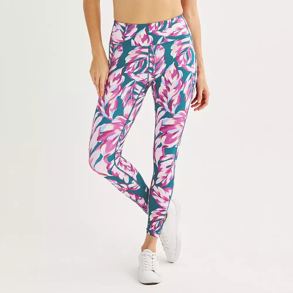 Women's Tek Gear® Ultrastretch High-Waisted Side Pocket 7/8 Leggings,  Product Image