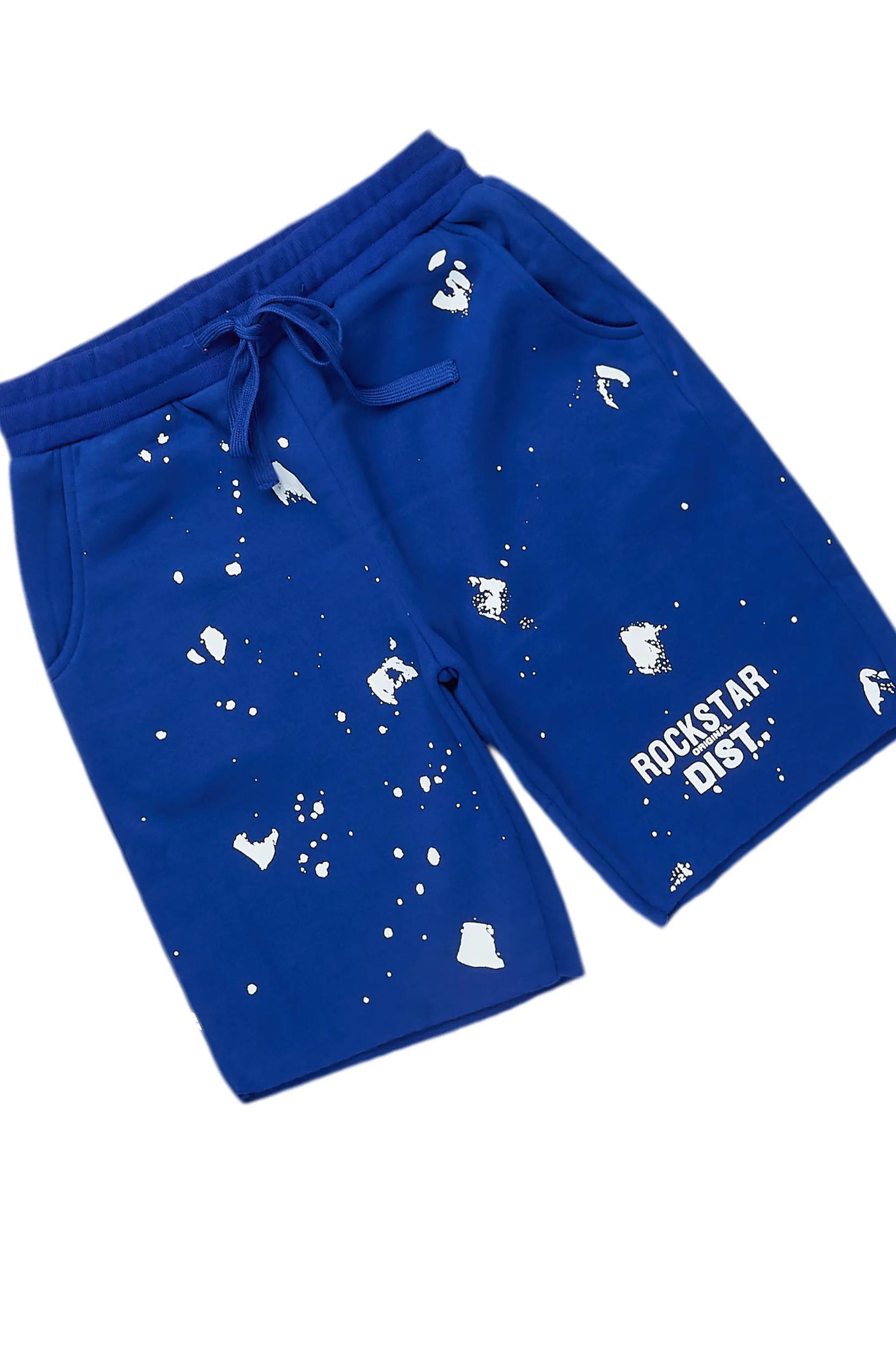 Just Between Us Royal Blue Short Set Female Product Image