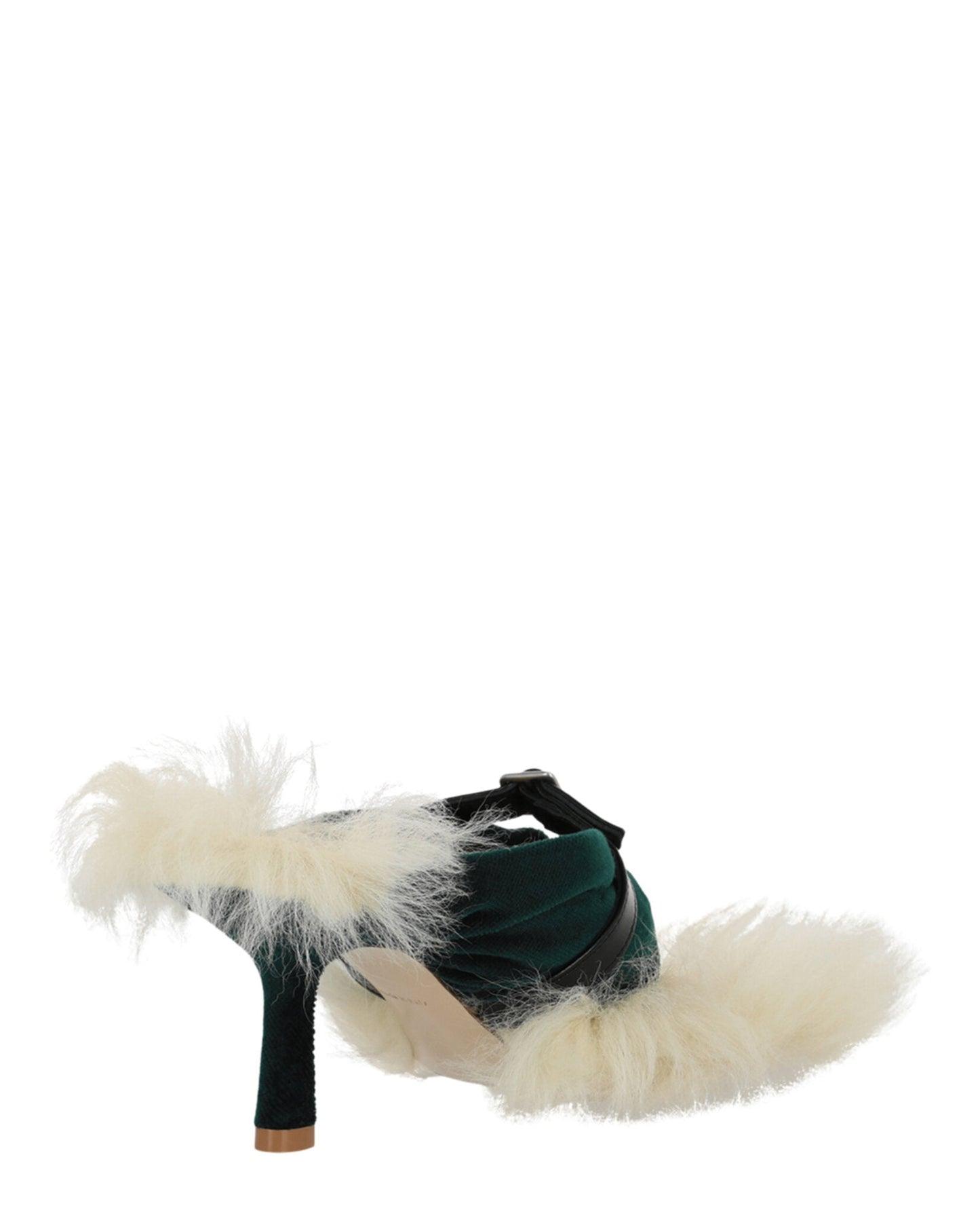 Burberry Step Post Heel Sandals Product Image