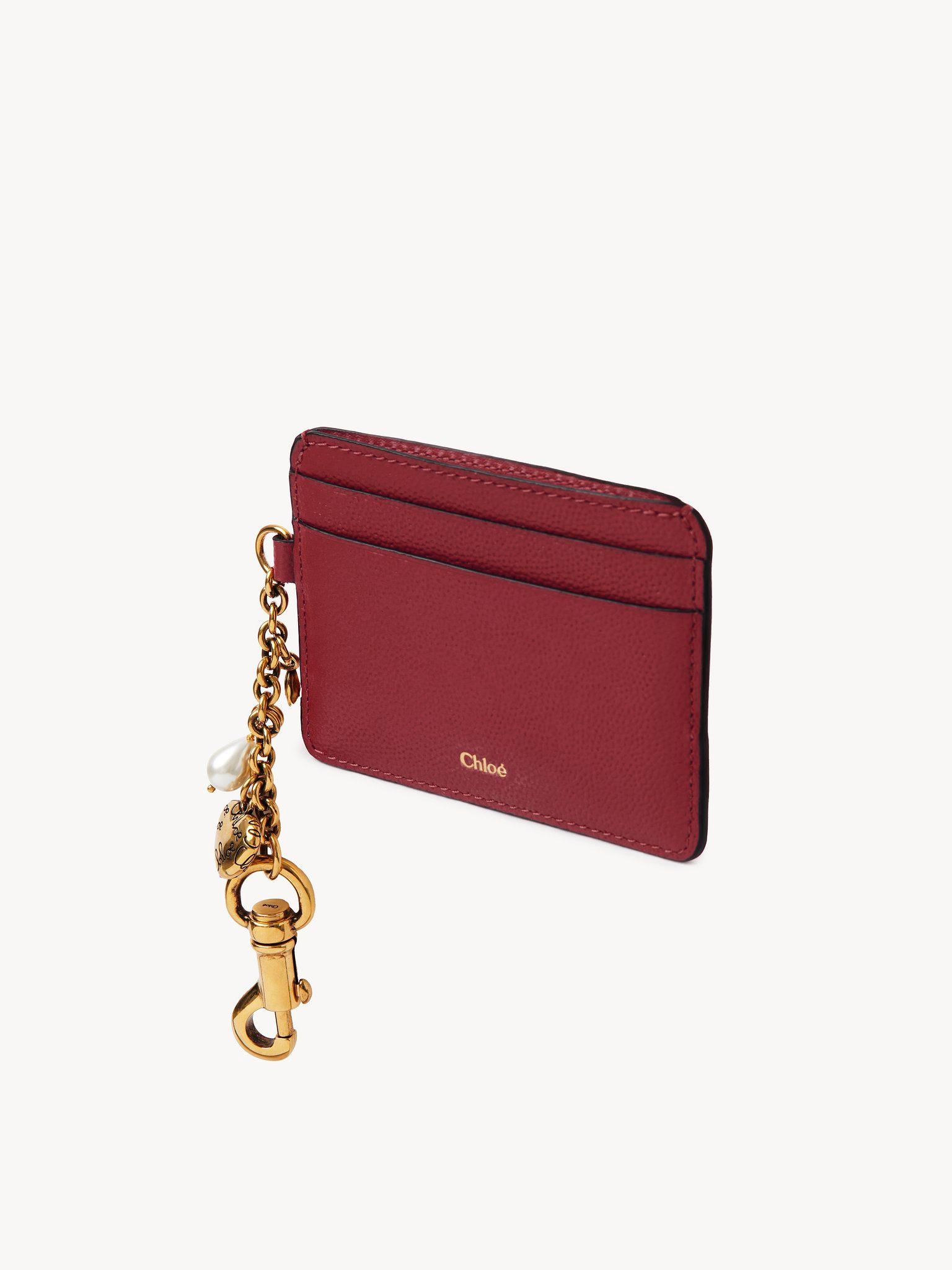 Chloé Charms card holder in grained leather Product Image