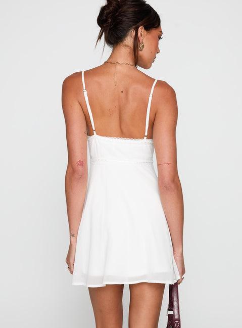 Pure Joy Mini Dress White Product Image