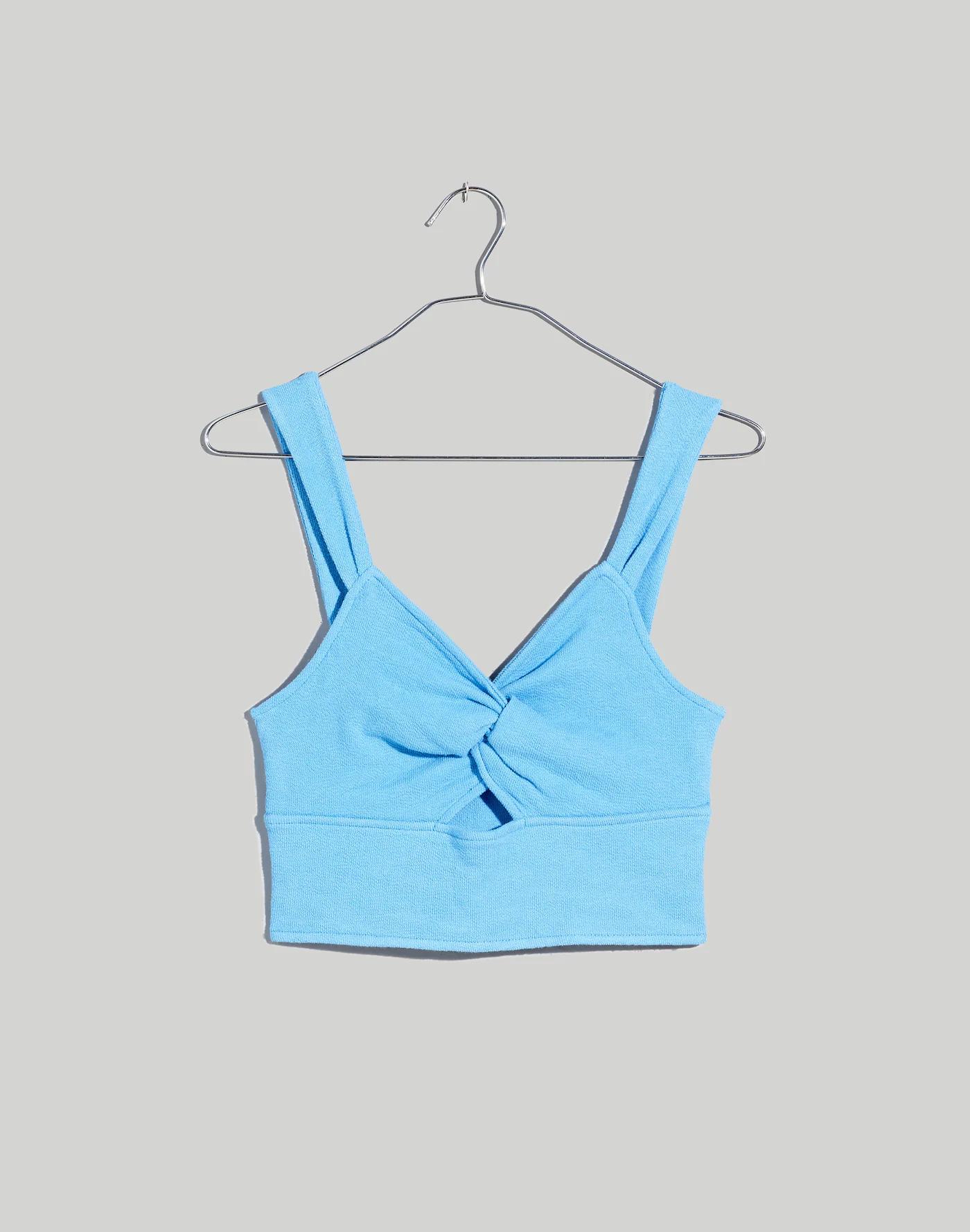 Cutout Knot-Front Crop Tank Top Product Image