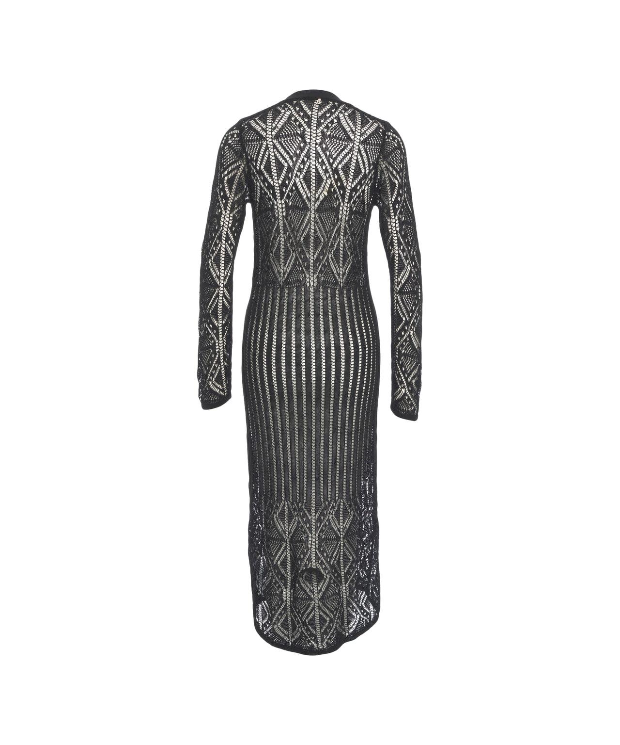 Long lace crochet cardigan Product Image