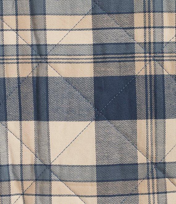 Roundtree & Yorke Long Sleeve Quilted Multi Plaid Shirt Jacket Product Image