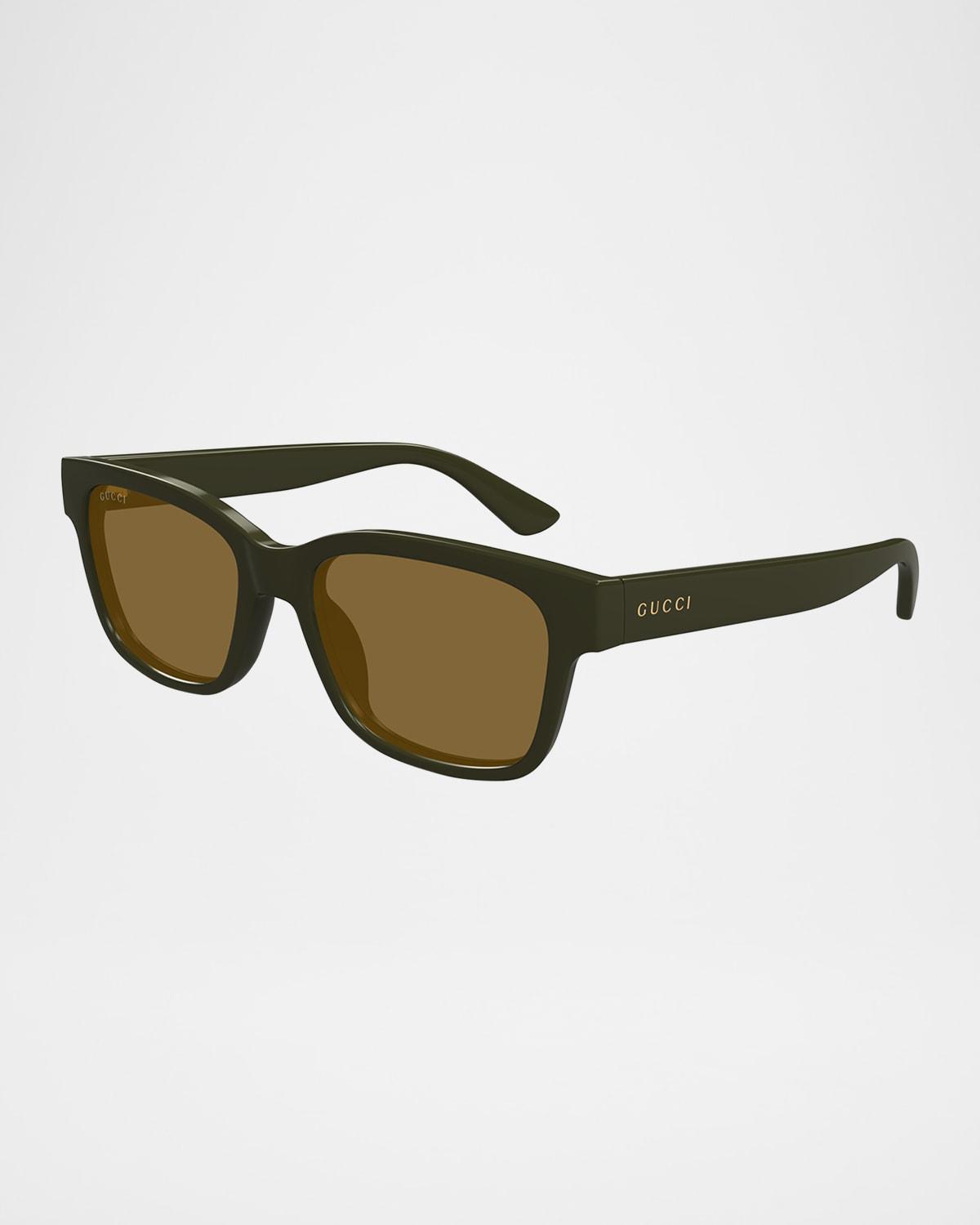 Mens Minimal 54MM Rectangular Sunglasses Product Image