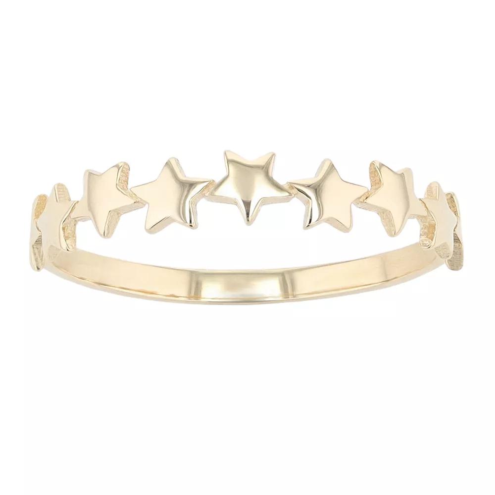 Au Naturale 14k Yellow Gold Stars Ring, Women's, Size: 5, 14k Gold Product Image