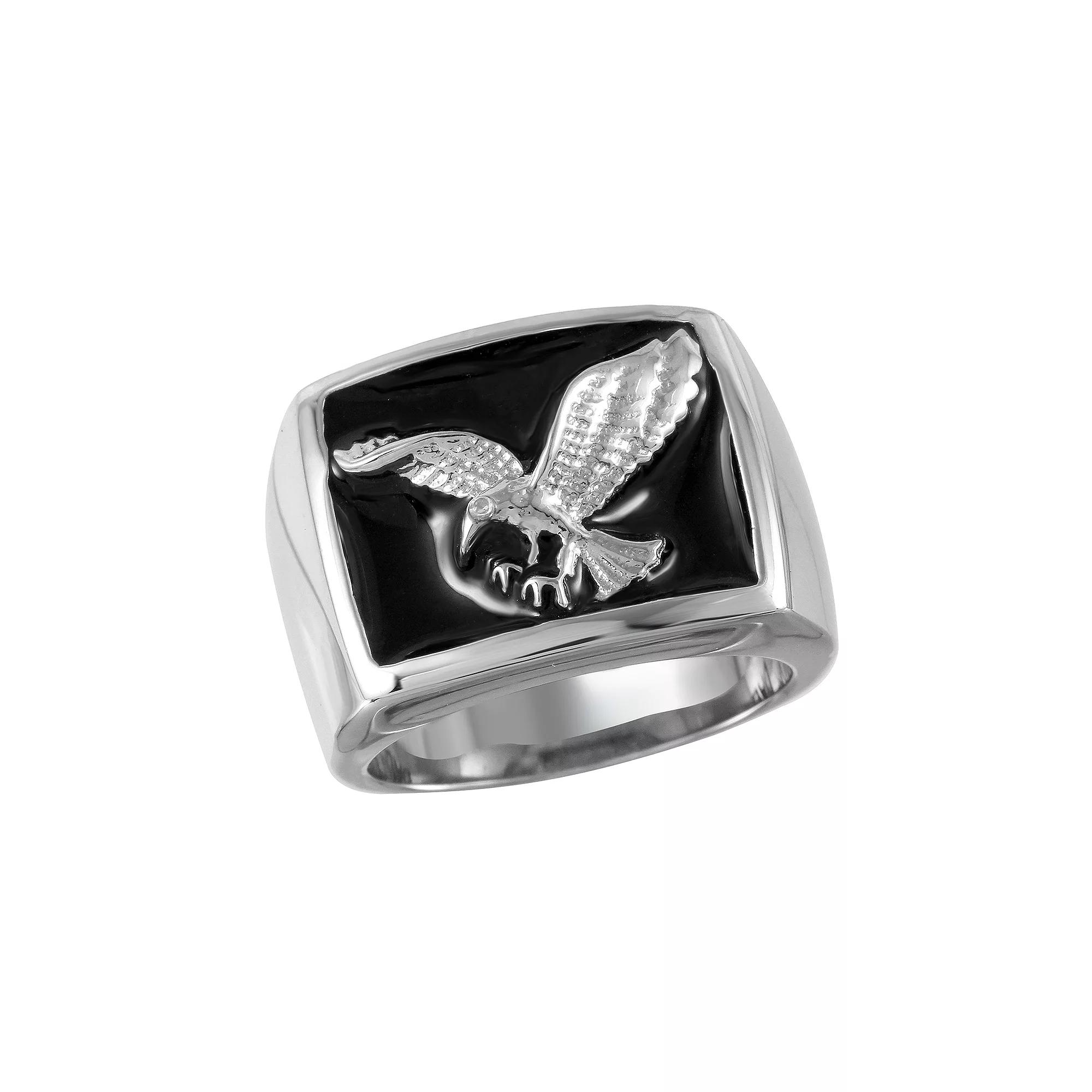 Mens Unbranded Stainless steel eagle band, Men's, Size: 9, Silver Tone Product Image