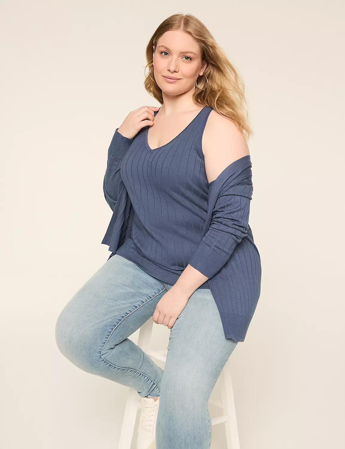 Rib Sweater Tank Product Image