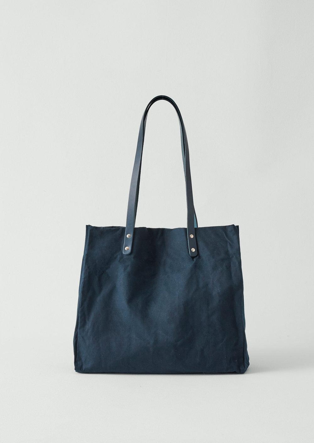 Kate Sheridan Waxed Canvas Tote | Midnight Product Image