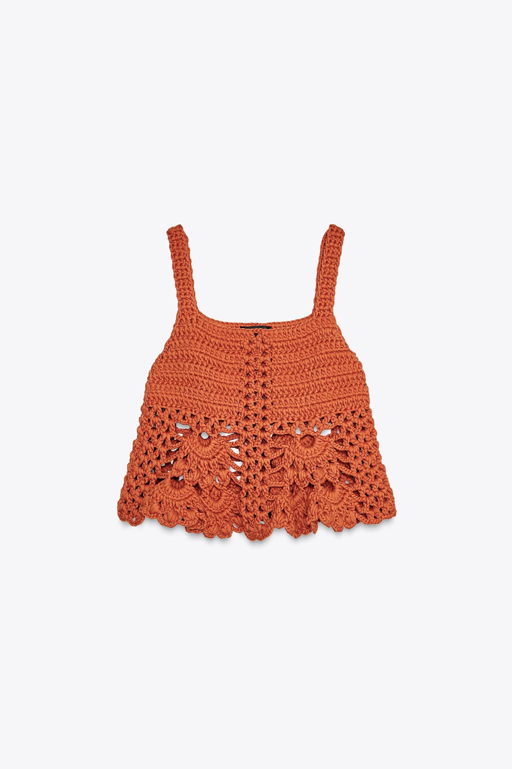 CROCHET KNIT TOP Product Image