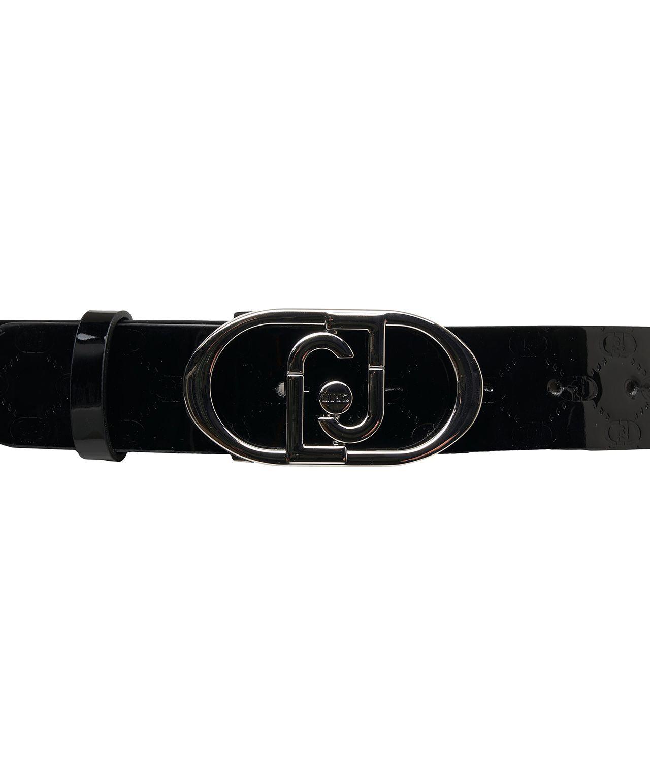 Varnished belt with monogram Product Image