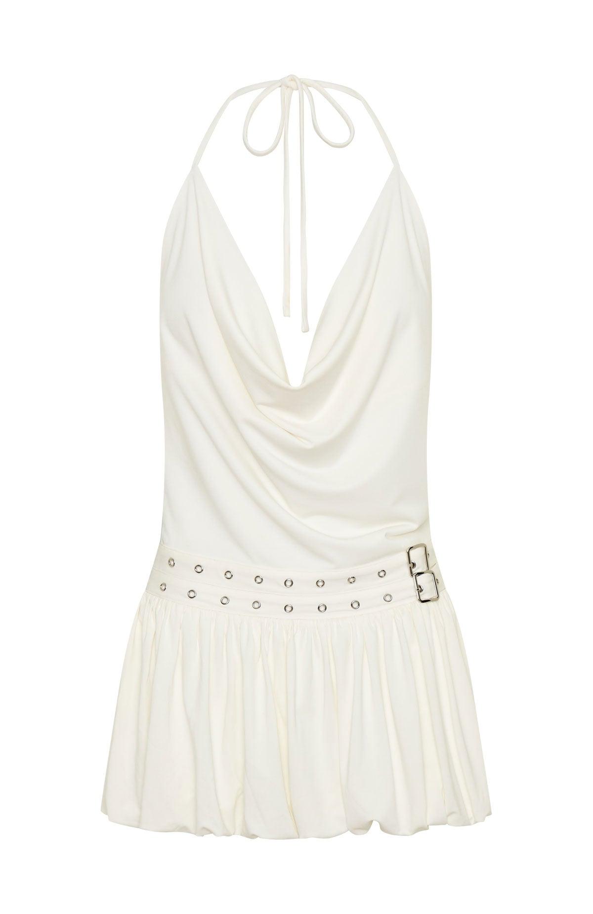 Calling Me Mini Dress Cream Product Image