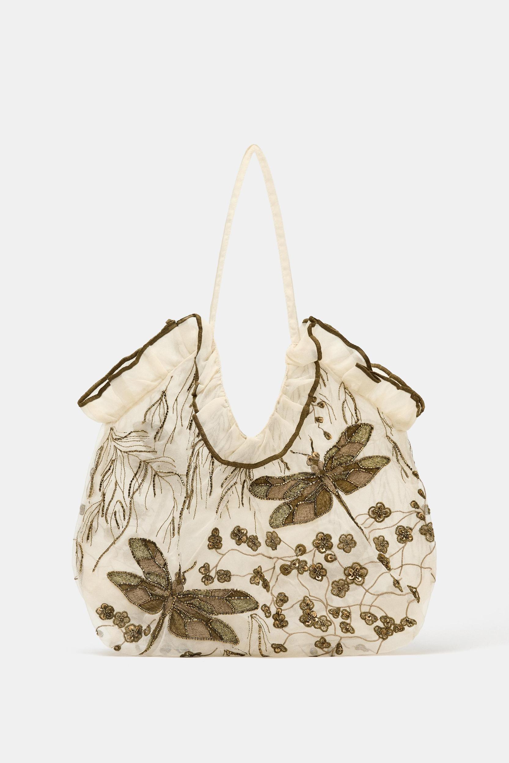 EMBROIDERED DETAIL SHOPPER Product Image