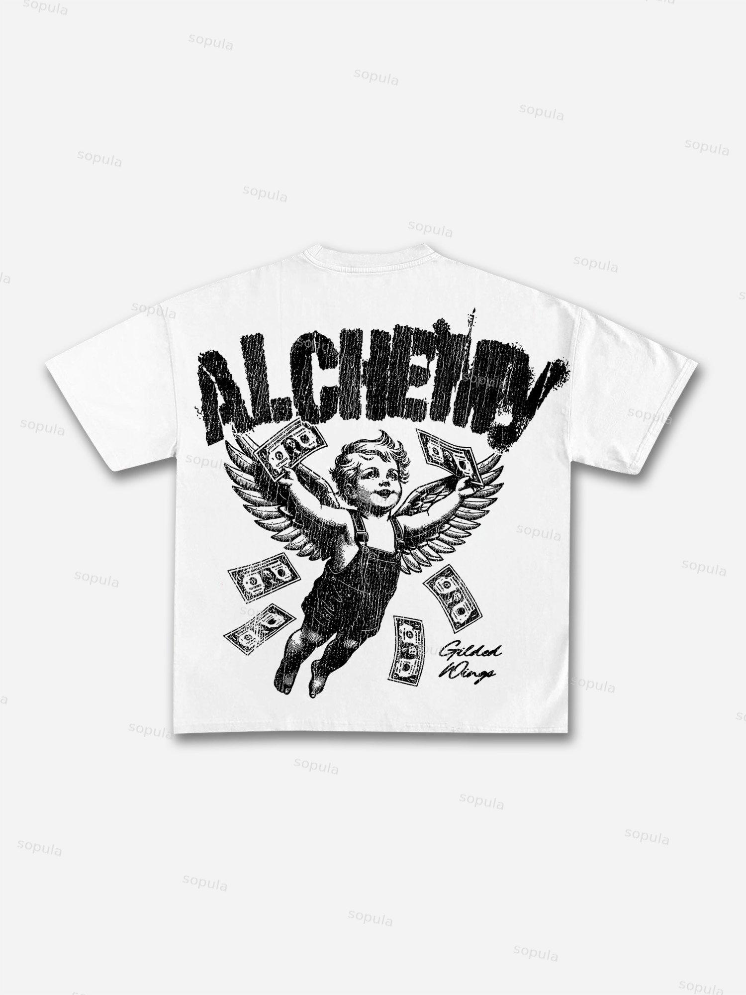 Alchemy Fortune Angel Graphic Cotton T-shirt Product Image