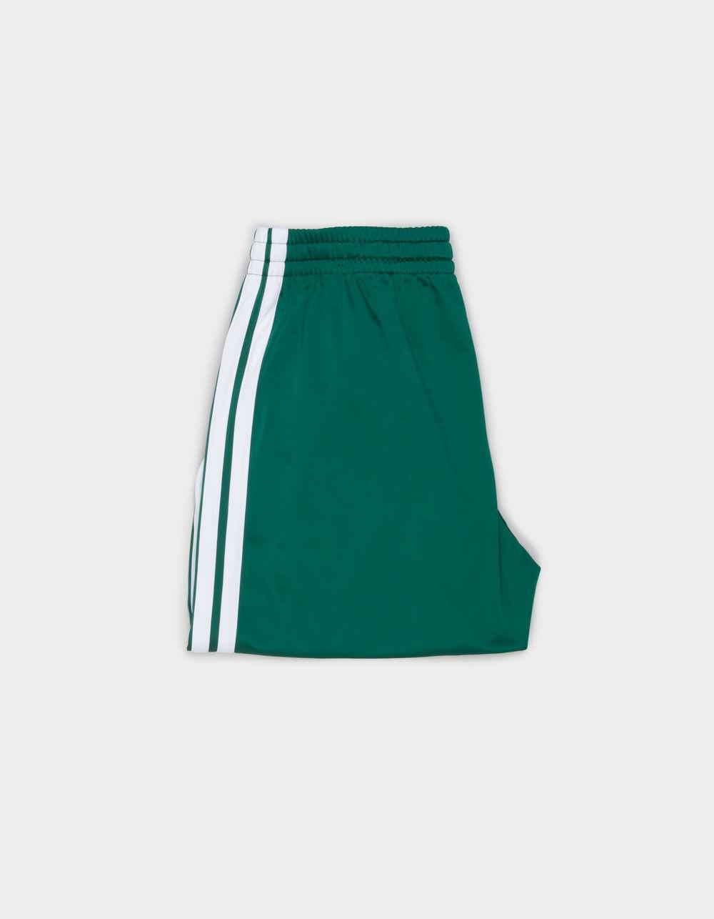 ADIDAS 3 Stripes Tricot Mens Open Hem Track Pants - GREEN Product Image