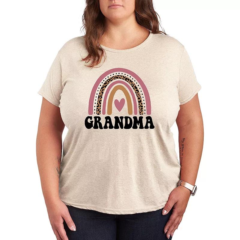 Plus Grandma Muted Rainbow Graphic Tee, Women's,  Product Image