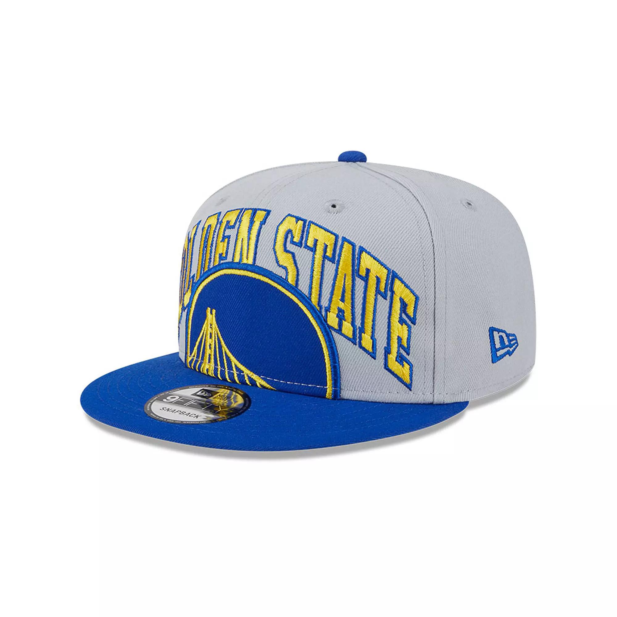 Men's New Era Gray/Royal Golden State Warriors Tip-Off Two-Tone 9FIFTY Snapback Hat, Grey Product Image