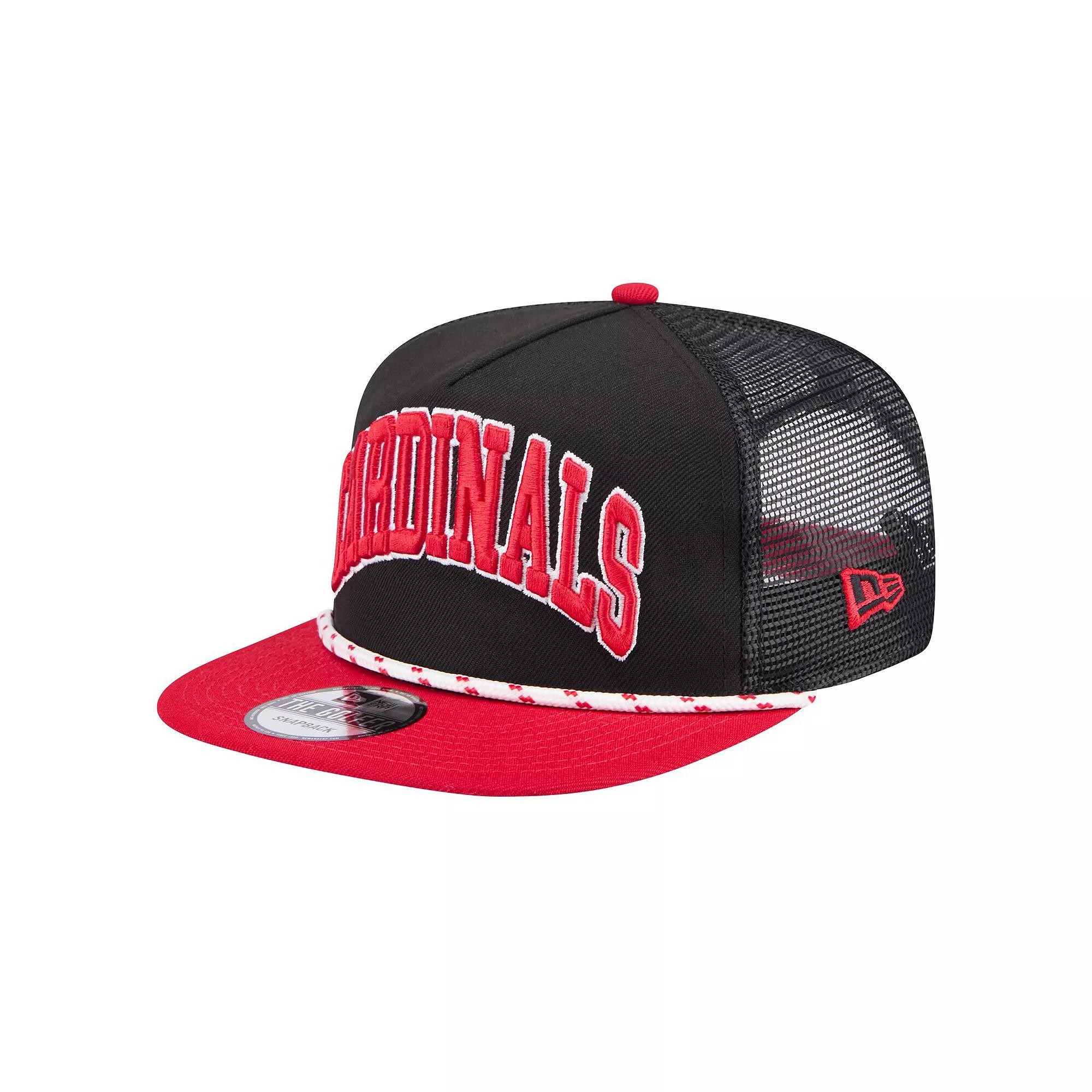 Men's New Era Black St. Louis Cardinals Throwback Meshback Golfer Hat Product Image