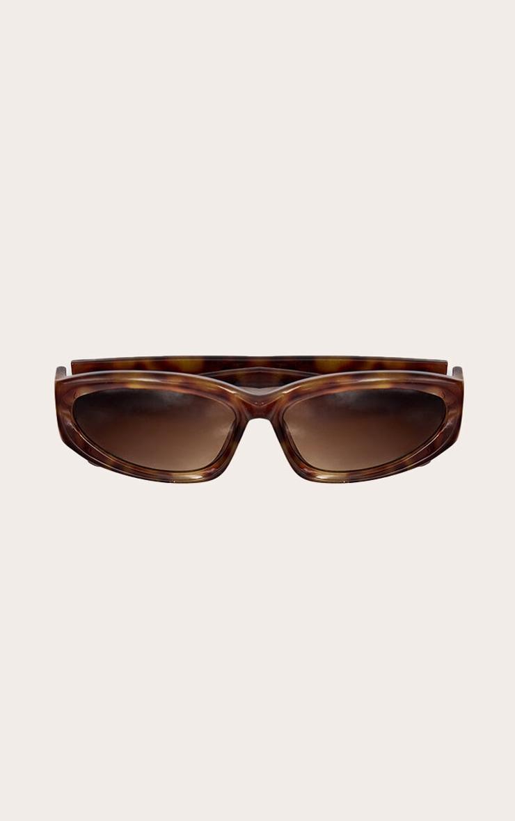 Tortoiseshell Chunky Angled Sunglasses Product Image