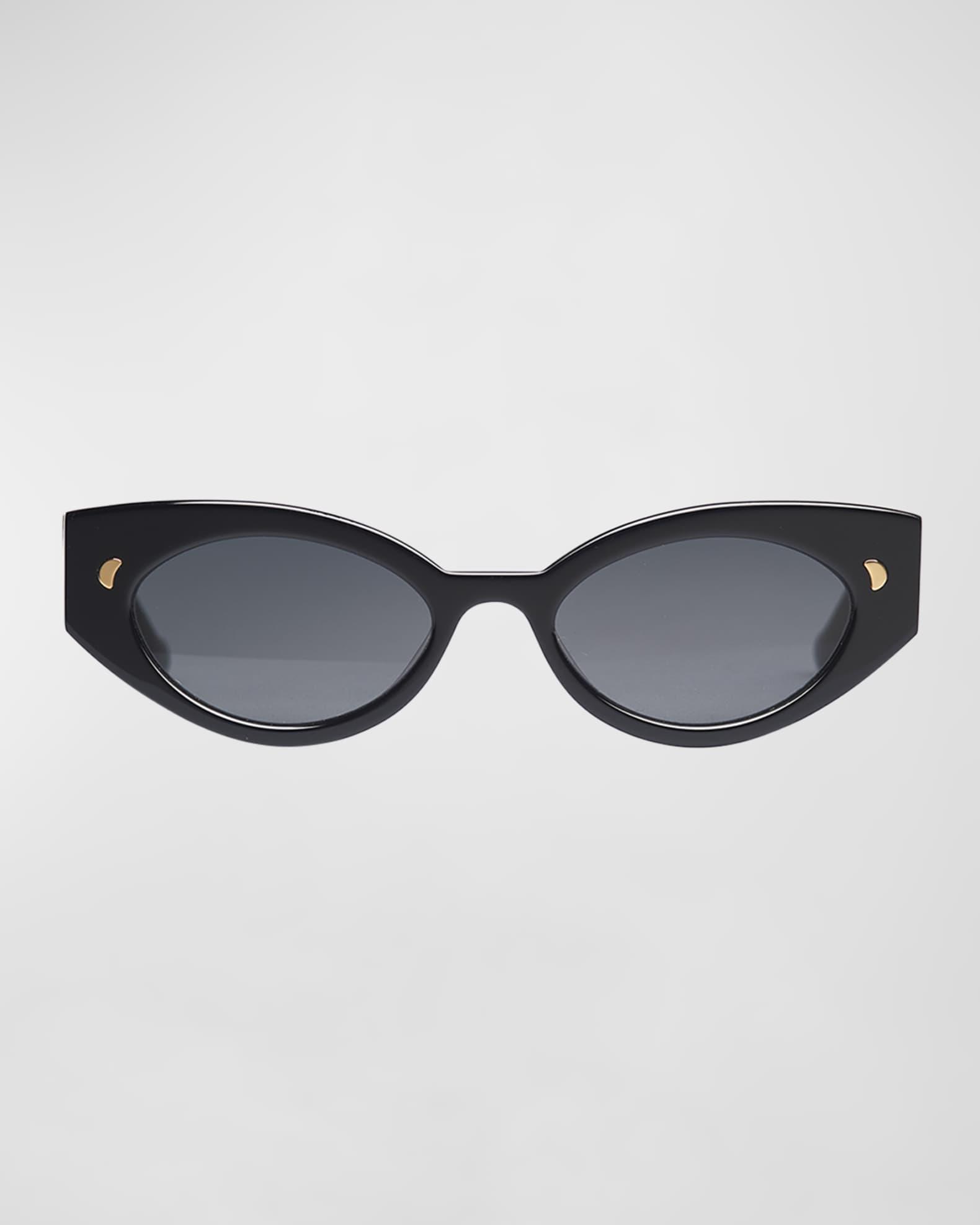 Azalea Oval Acetate Sunglasses Product Image