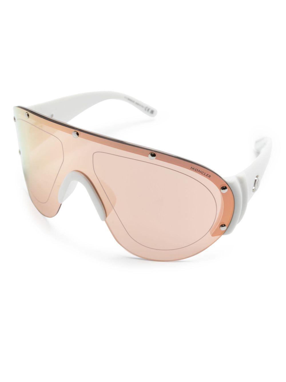 logo-plaque oversize-frame sunglasses  Product Image