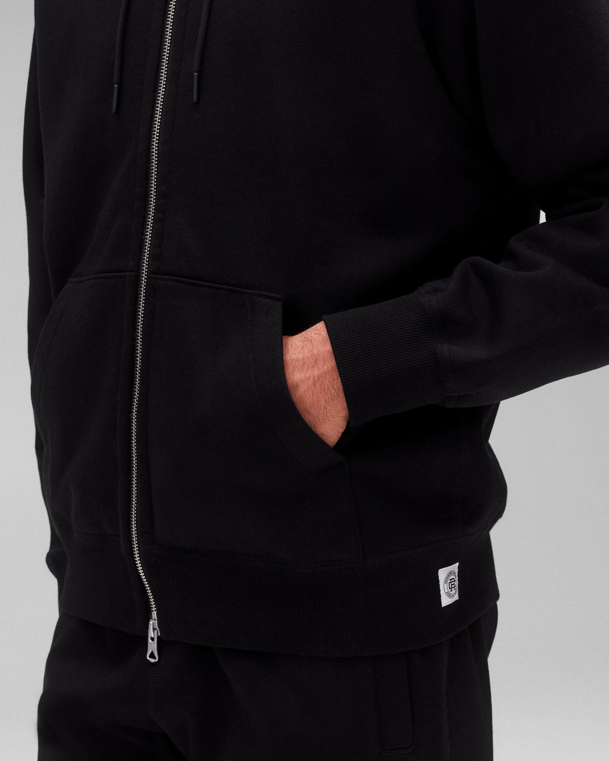 Brushed Fleece Standard Zip Hoodie Male Product Image