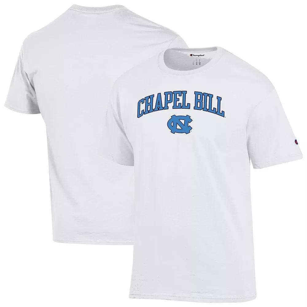 Men's Champion White North Carolina Tar Heels Chapel Bill T-Shirt,  Product Image