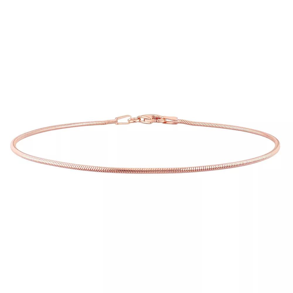 Stella Grace Men's Sterling Silver 1.2 mm Snake Chain Bracelet,  Product Image