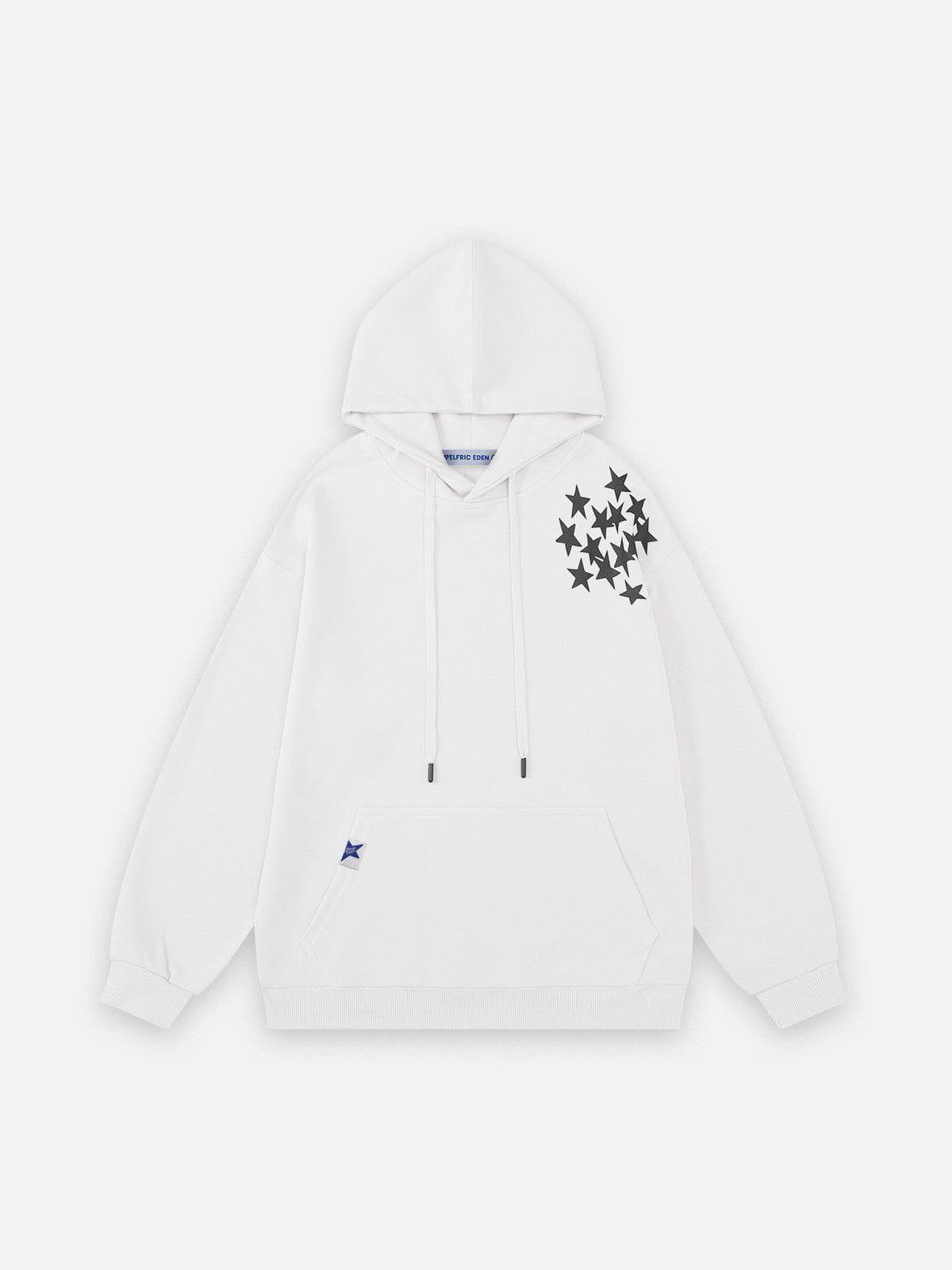 Aelfric Eden Oversized Multi Star Print Hoodie Product Image