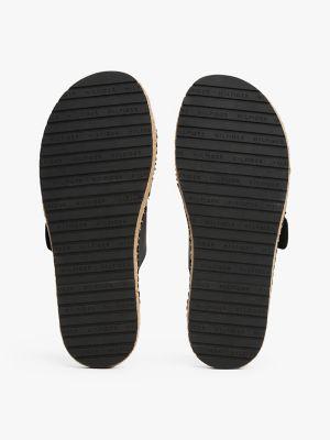 Jute-Trim Leather Sandal Product Image