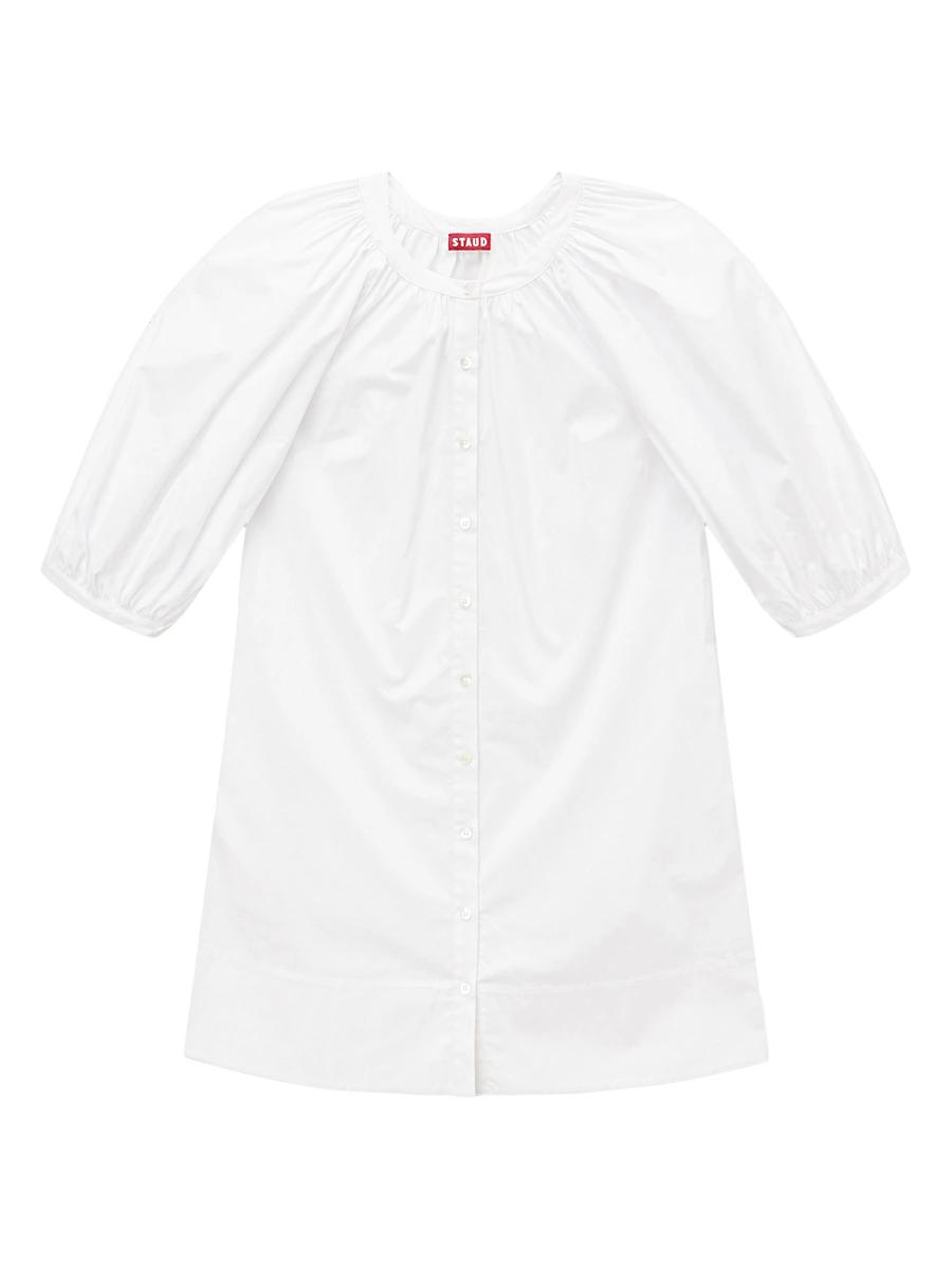 Womens Vincent Cotton Poplin Minidress Product Image