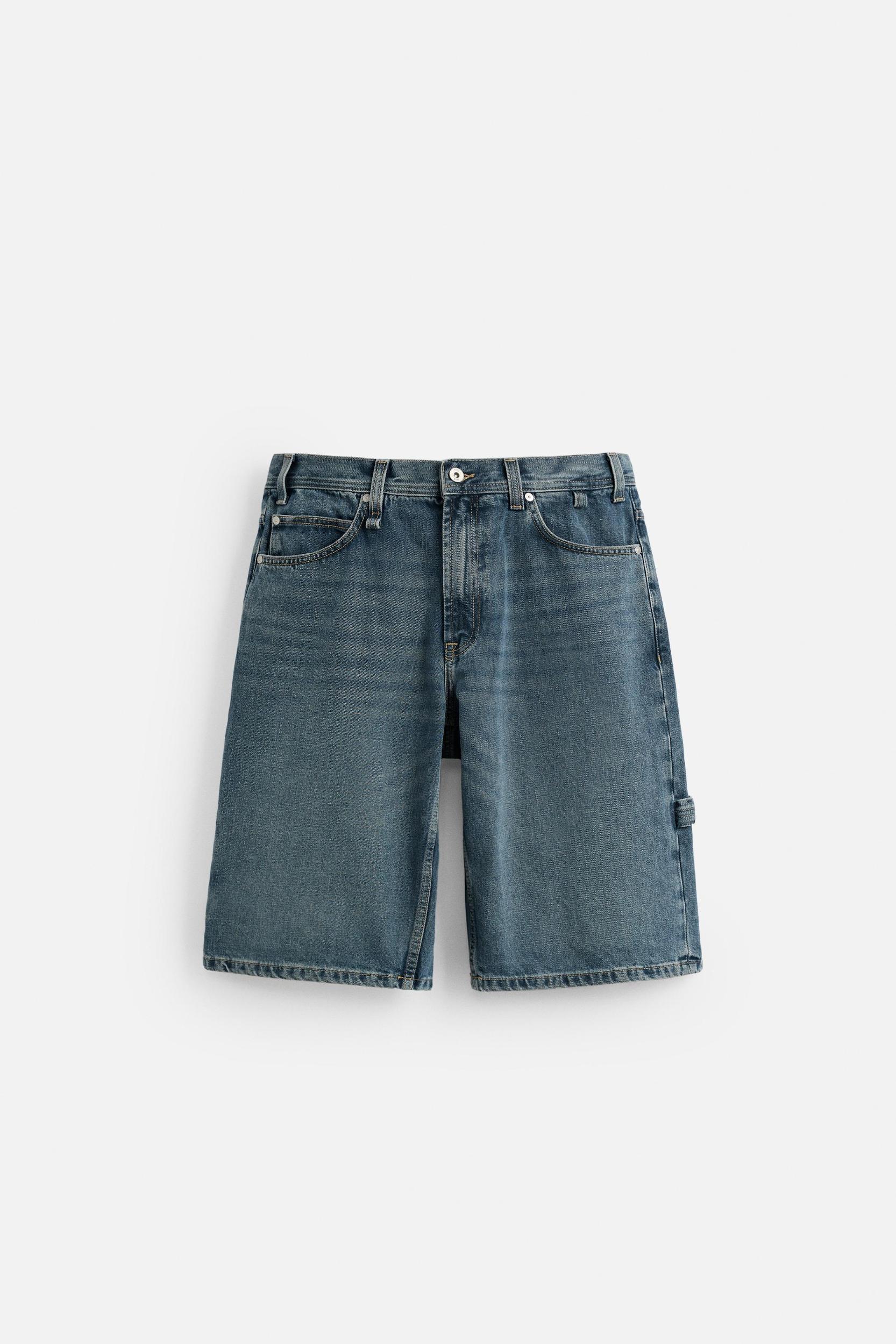 BAGGY FIT CARPENTER DENIM SHORTS Product Image