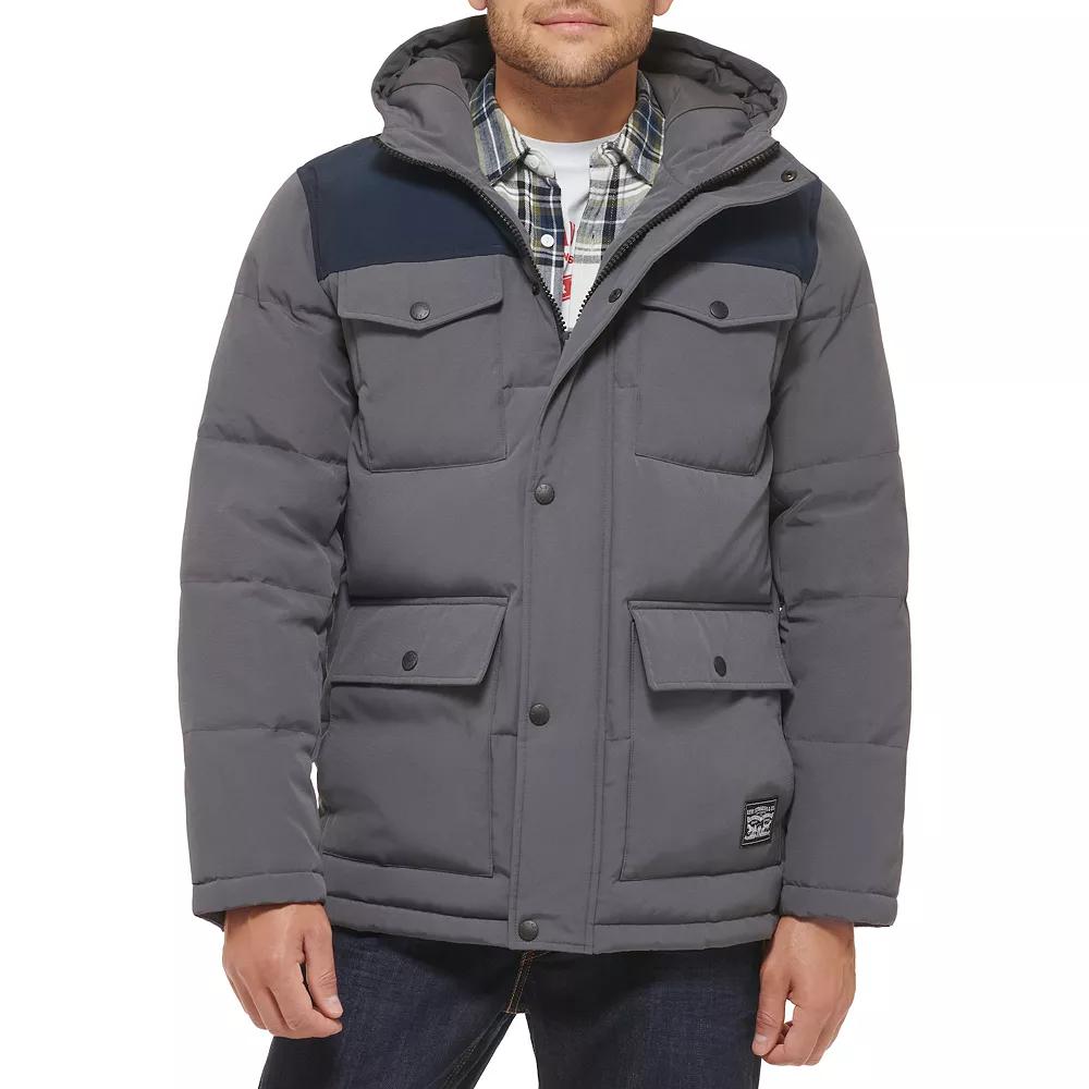 Men's Levi's® Four Pocket Hooded Parka,  Product Image