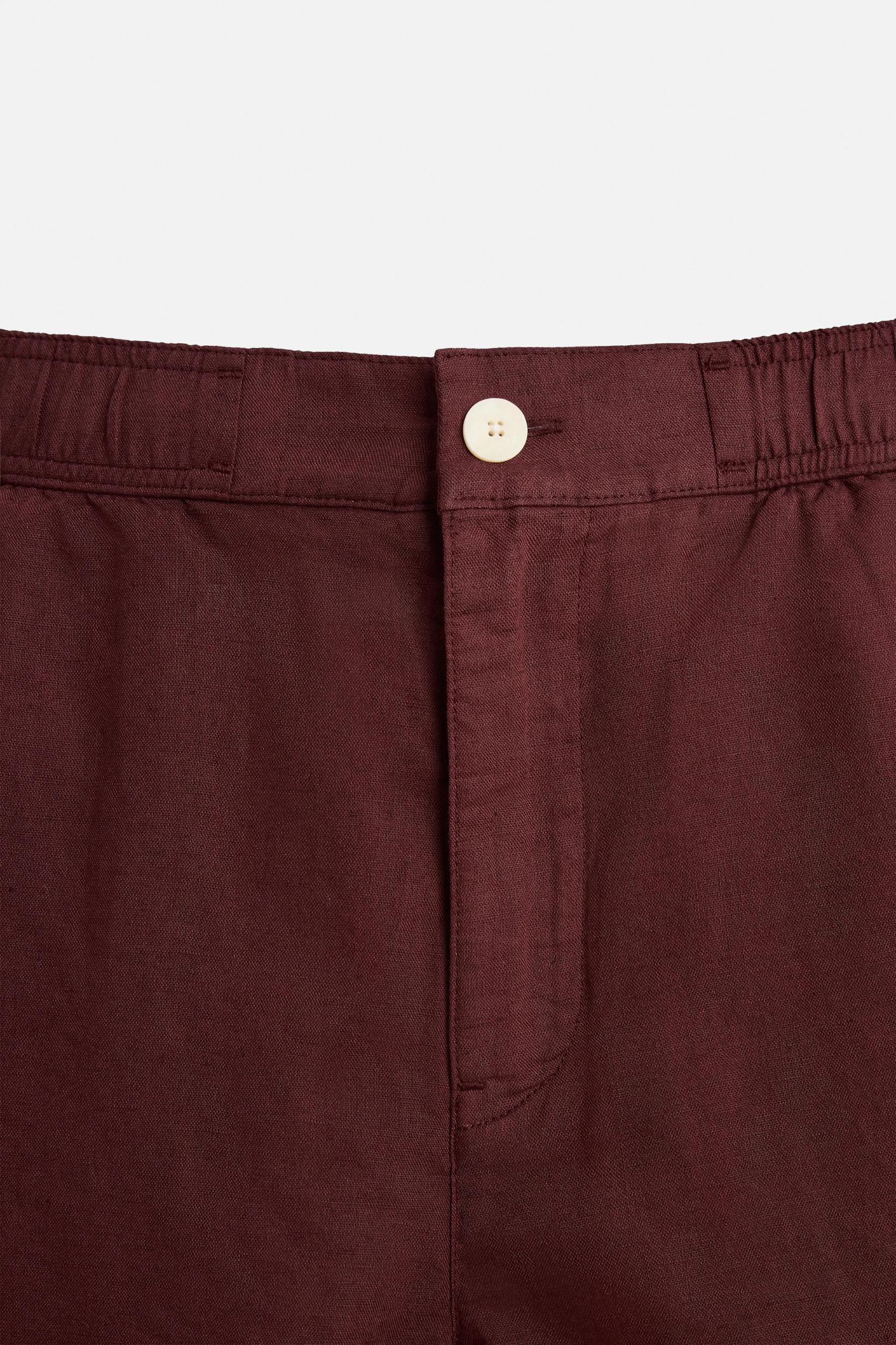 LINEN-COTTON SHORTS Product Image