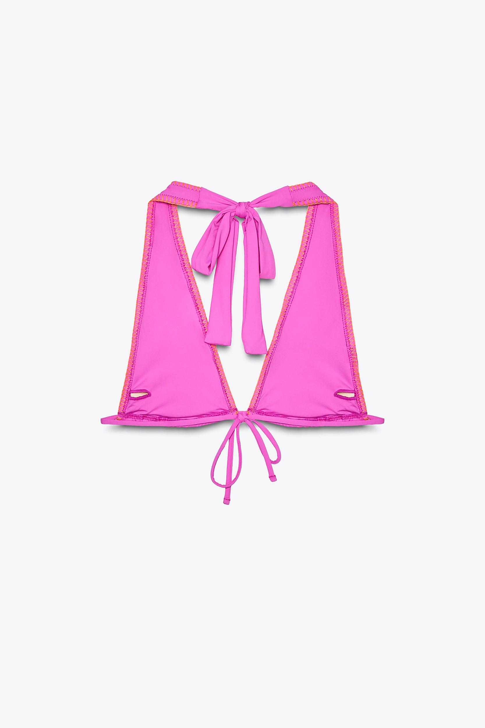 CONTRAST TRIANGLE BIKINI TOP Product Image