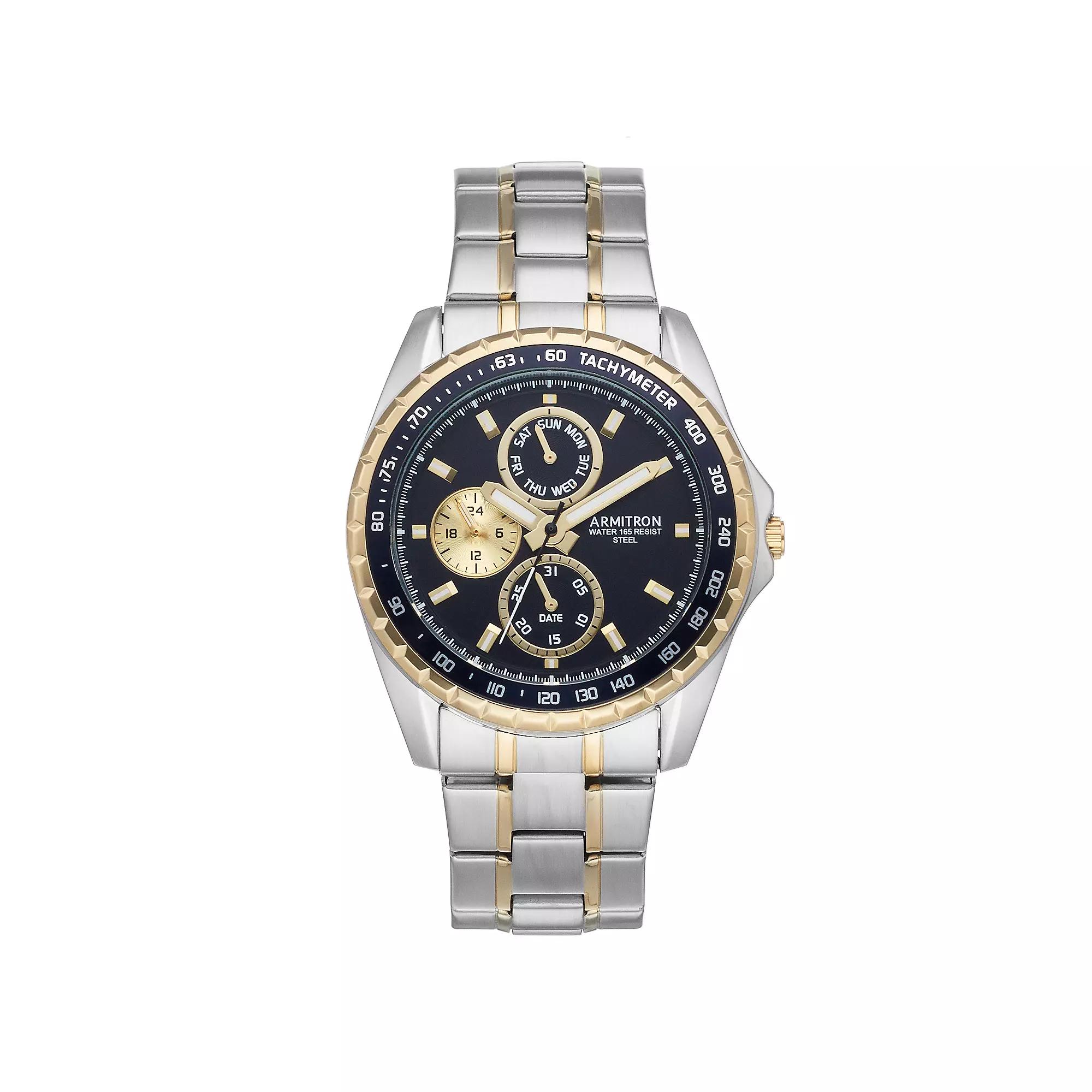 Armitron Men's Two Tone Stainless Steel Dress Watch, Size: Large Product Image