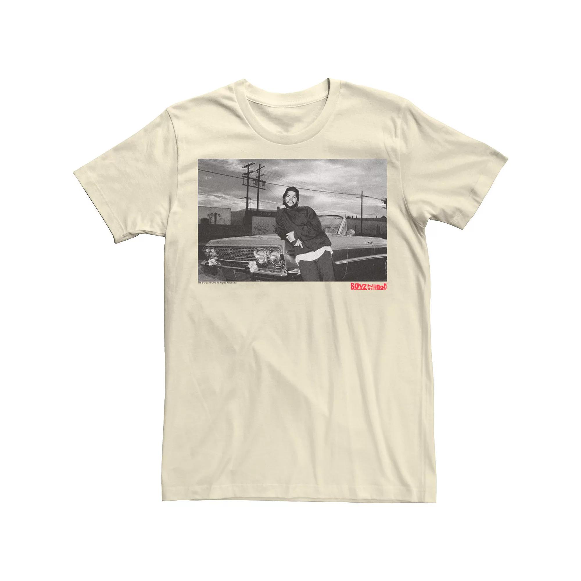 Men's Boyz In The Hood Candid Photo Real Tee, Size: 3XL, Natural Product Image