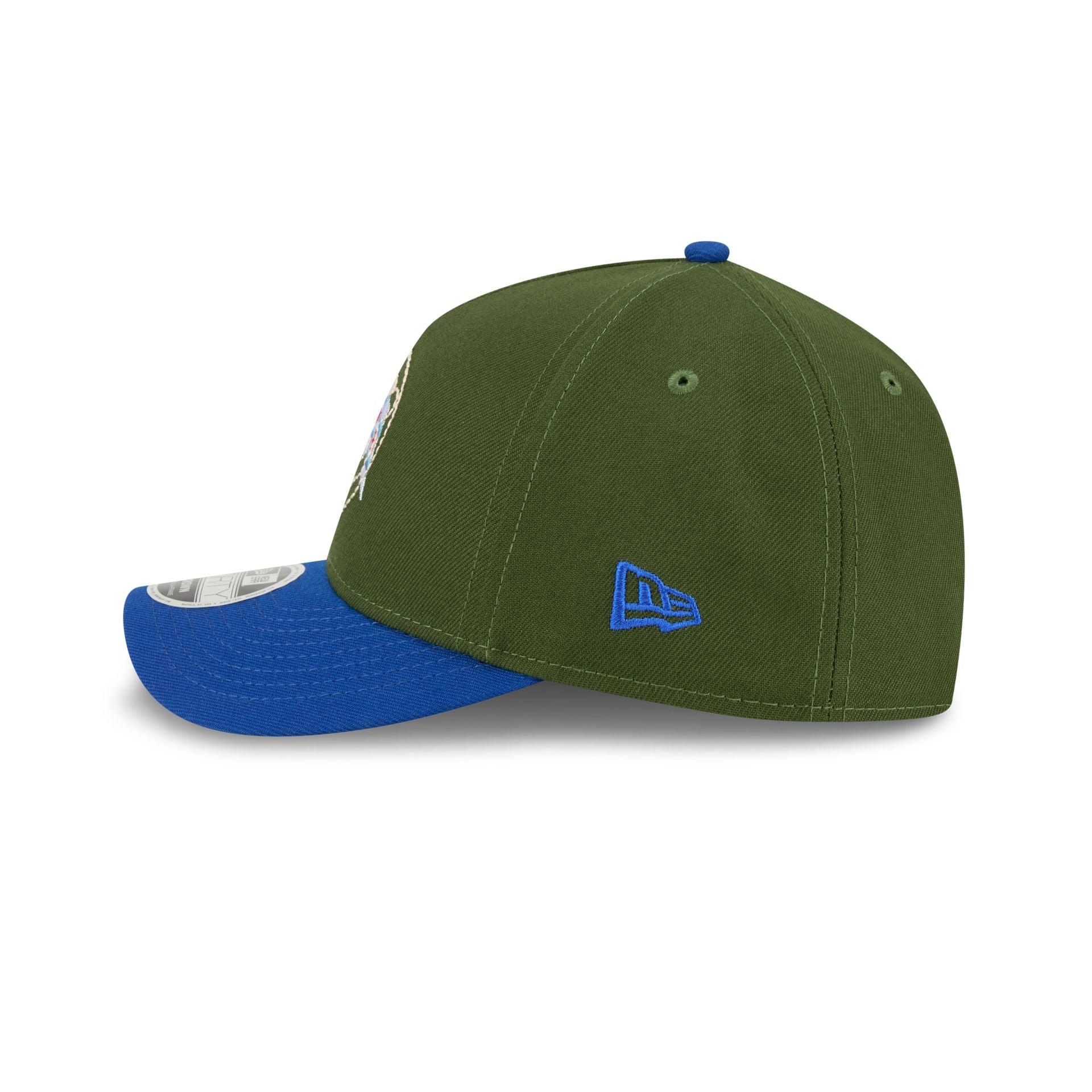 Alpha Industries x Buffalo Bills Olive Green 9FORTY M-Crown A-Frame Snapback Hat Male Product Image