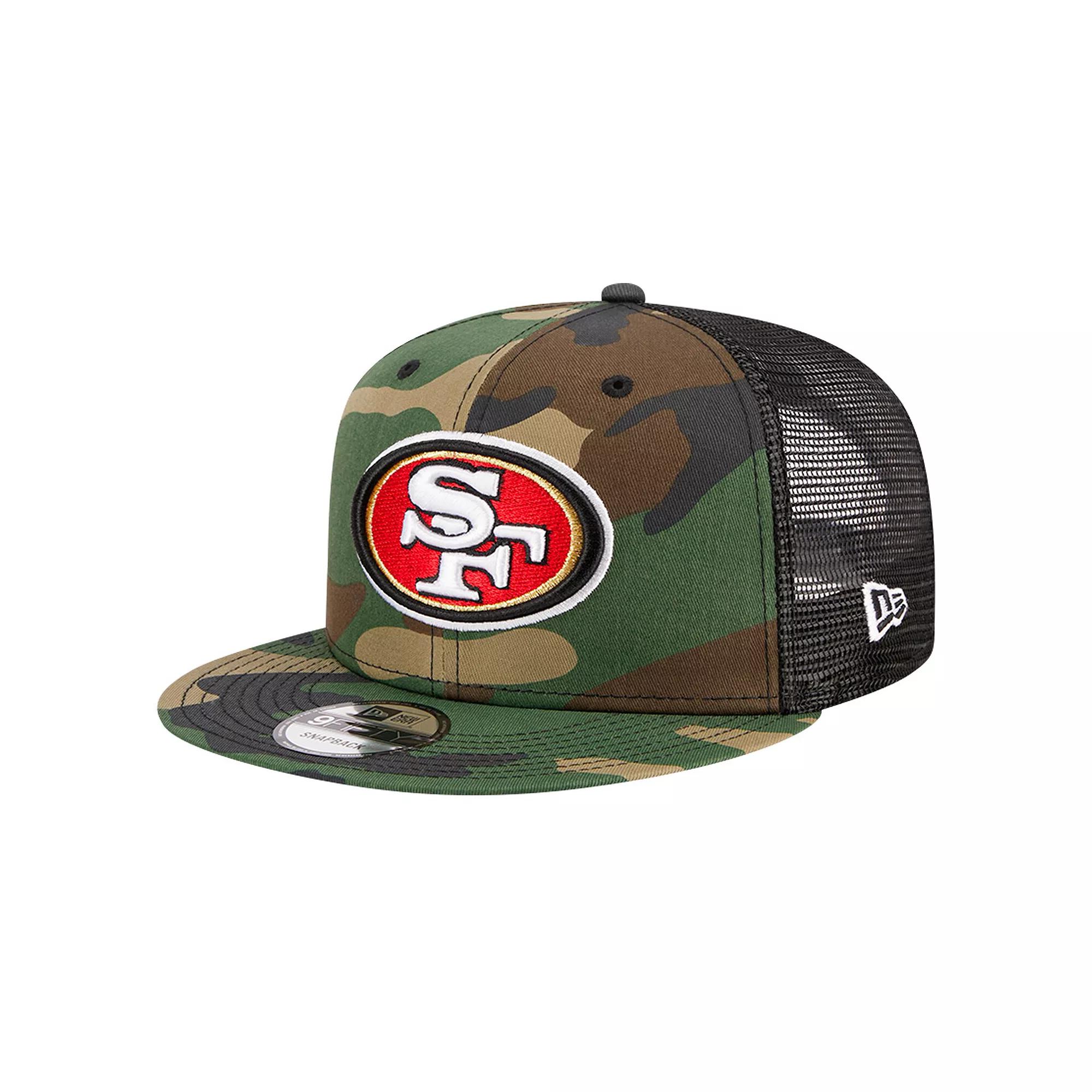 Men's New Era Camo San Francisco 49ers  Main Trucker 9FIFTY Snapback Hat, Green Product Image