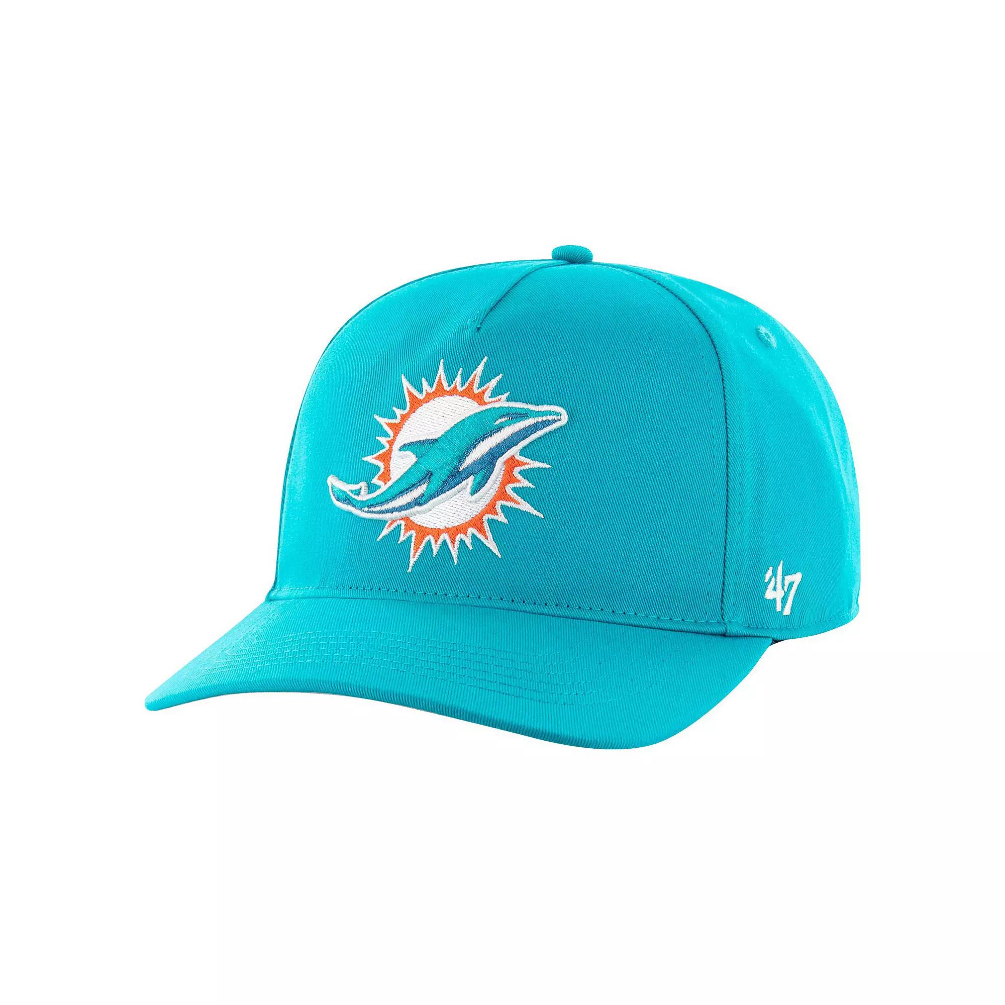 Men's '47 Aqua Miami Dolphins Hitch Adjustable Hat, Turquoise A Product Image