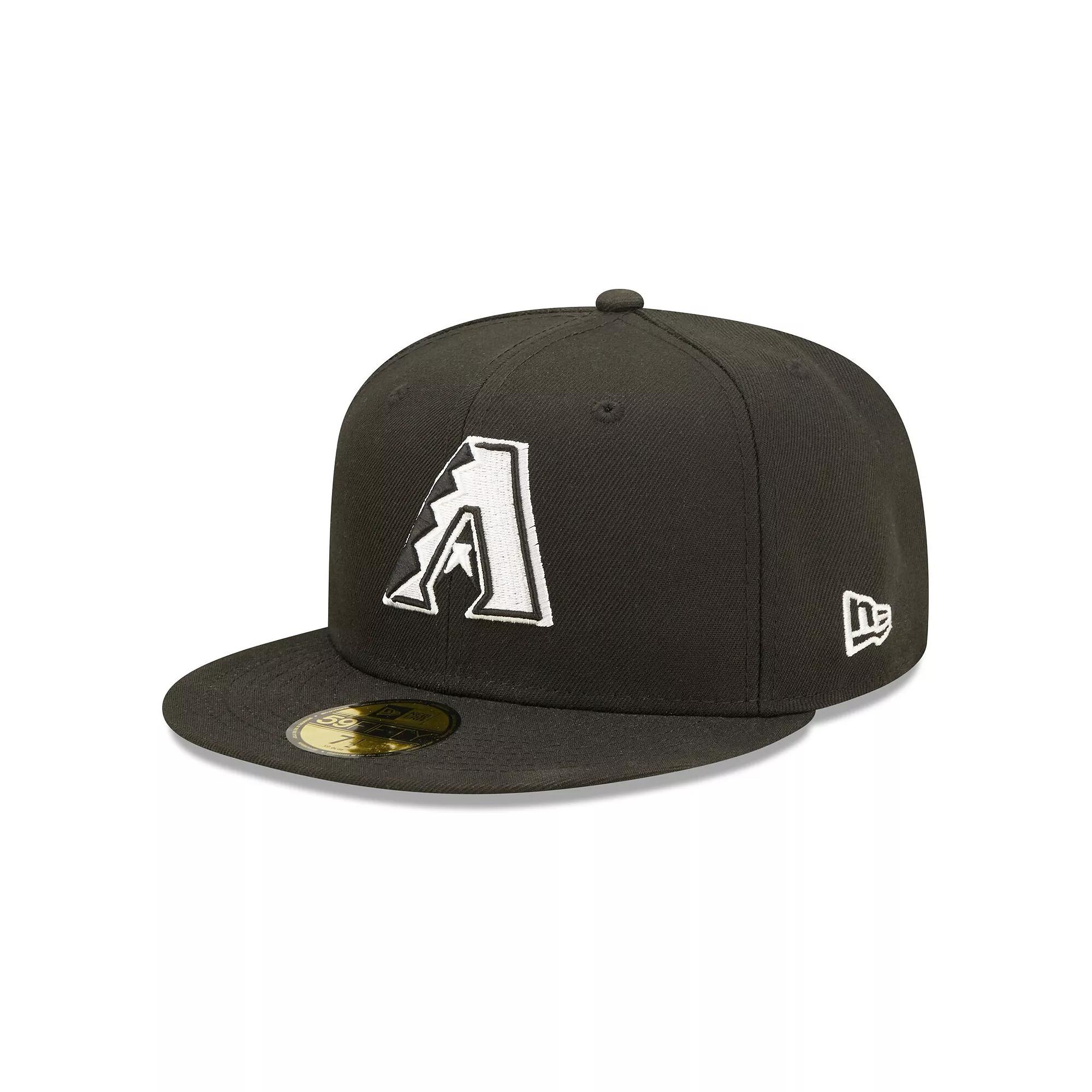 Men's New Era Black Arizona Diamondbacks Team Logo 59FIFTY Fitted Hat, Size: 7 7/8 Product Image