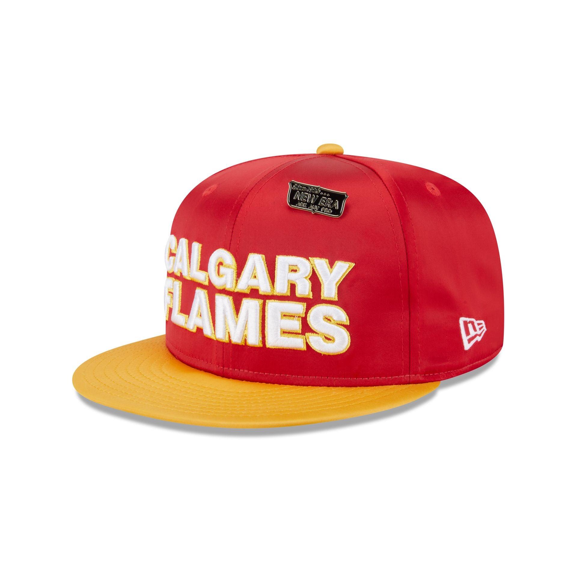 Calgary Flames Spring Satin 59FIFTY Fitted Hat Male Product Image