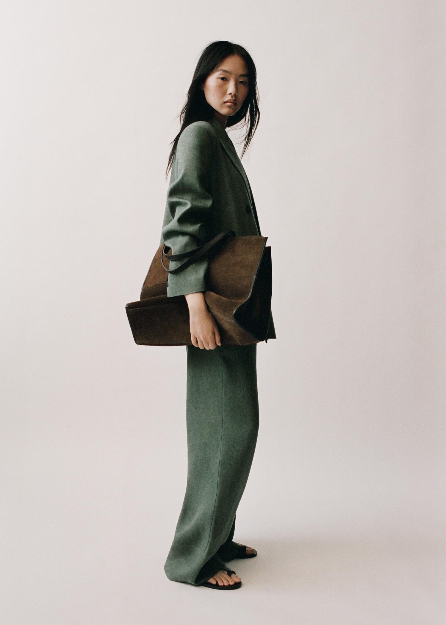 Linen suit blazer - Women | MANGO USA Product Image