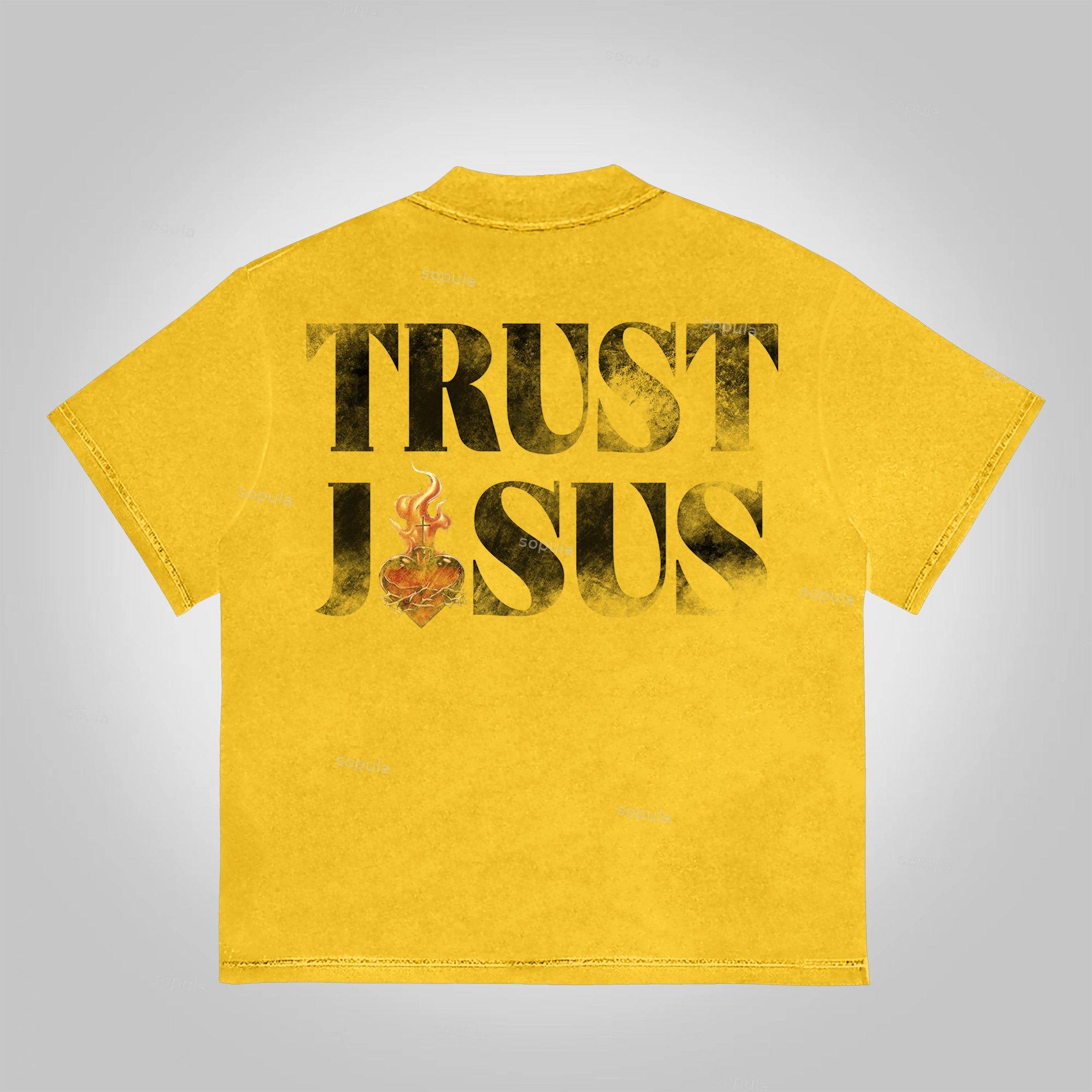 Sopula Fear Not-Faith Over Fear Print Graphic Cotton T-Shirt Product Image