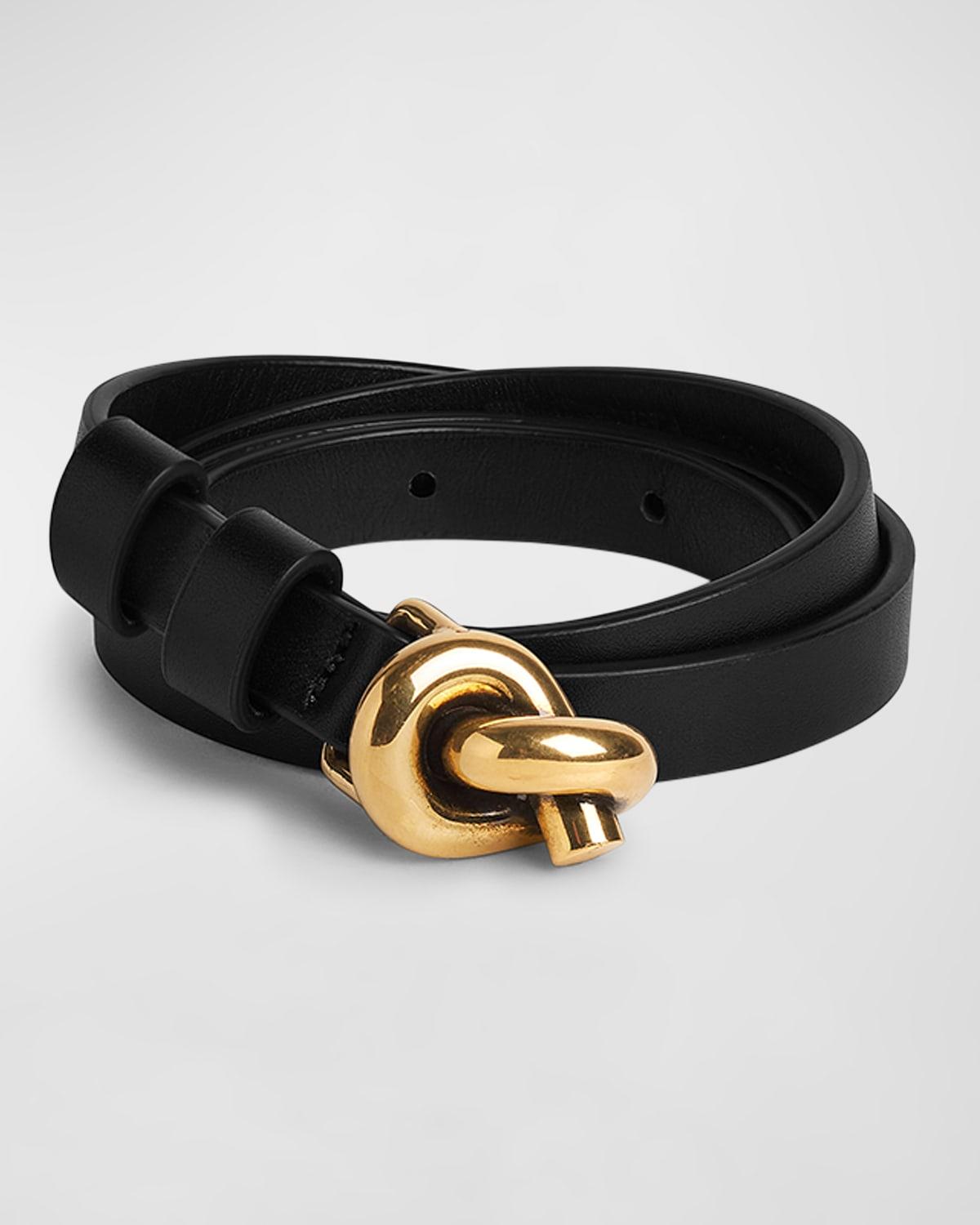 Womens Leather Knot Belt Product Image