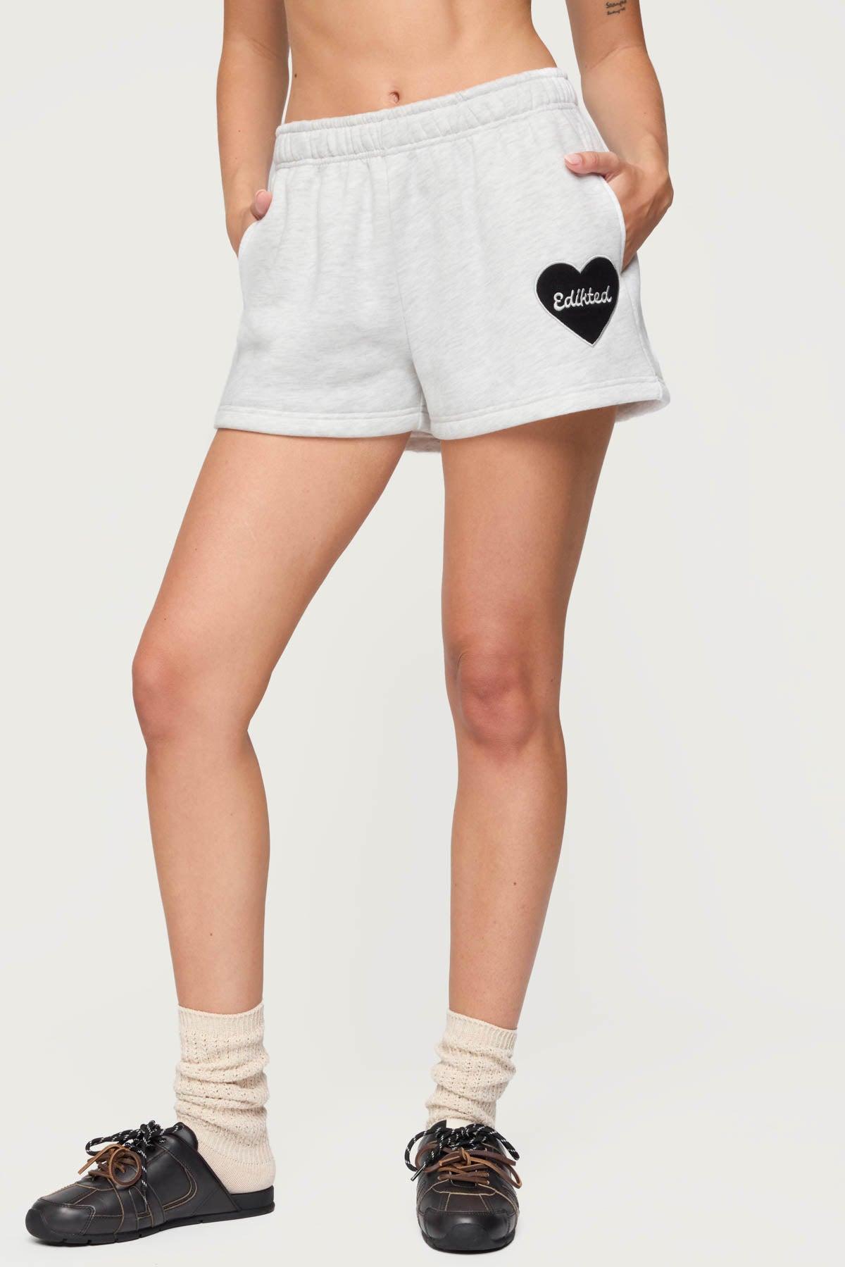 Big Love Edikted Sweat Shorts Product Image
