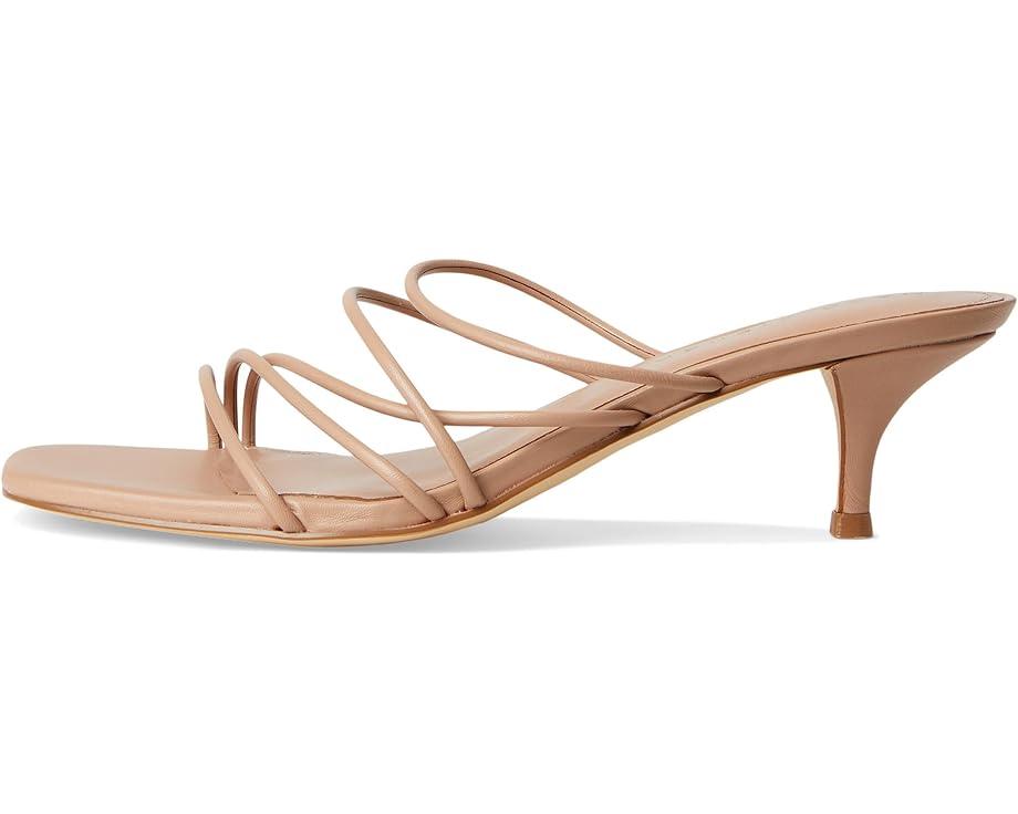 Carolina Metallic Leather Kitten Heel Sandals Product Image